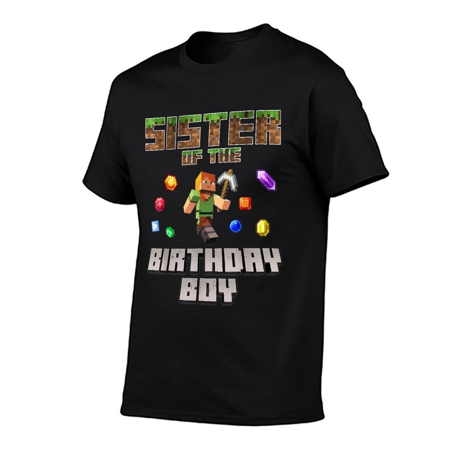 Sister Of The Birthday Boy Video Gamer Pixel Number Classic T-Shirt