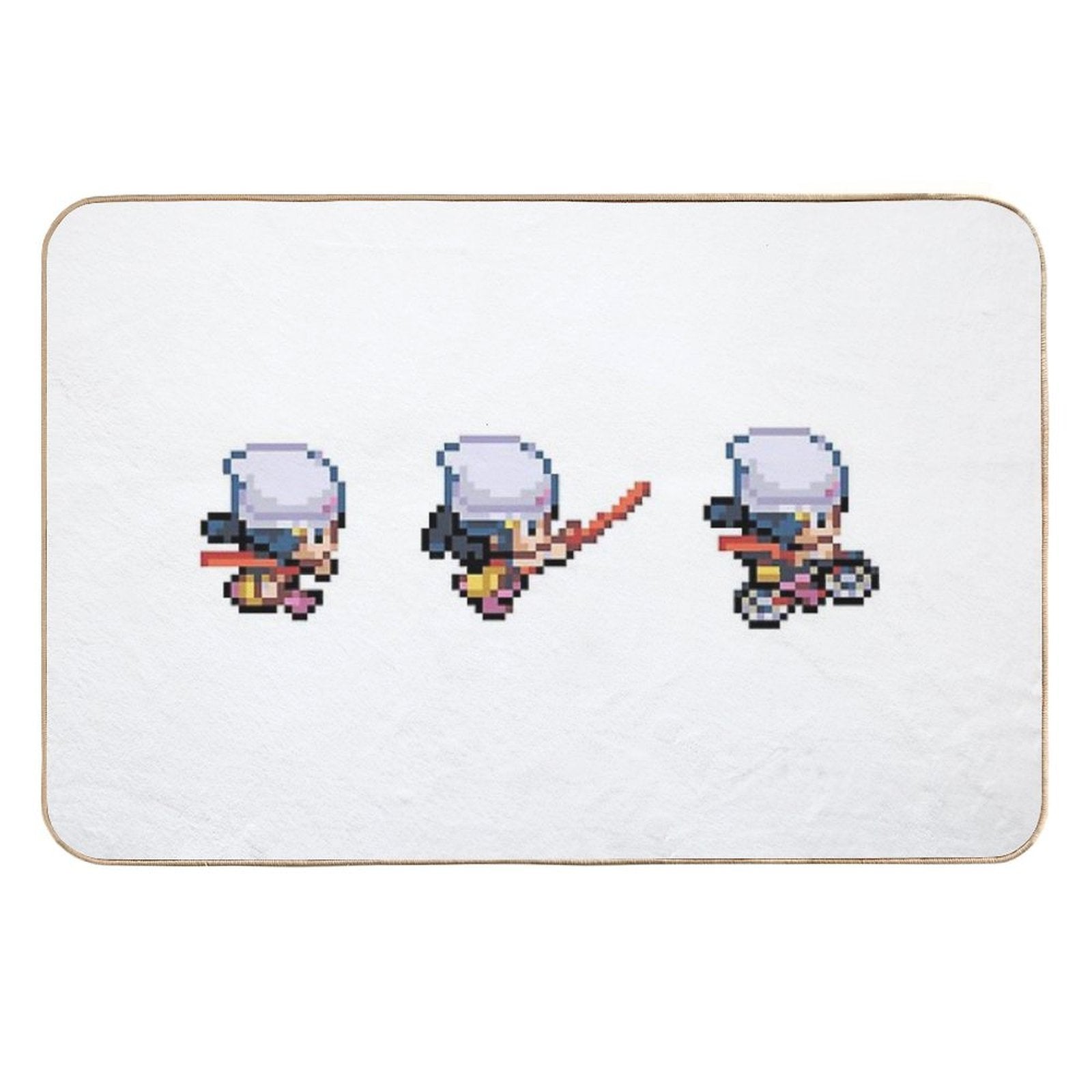 Dawn 3 Pixel Sprites Absorbent Bath Mat