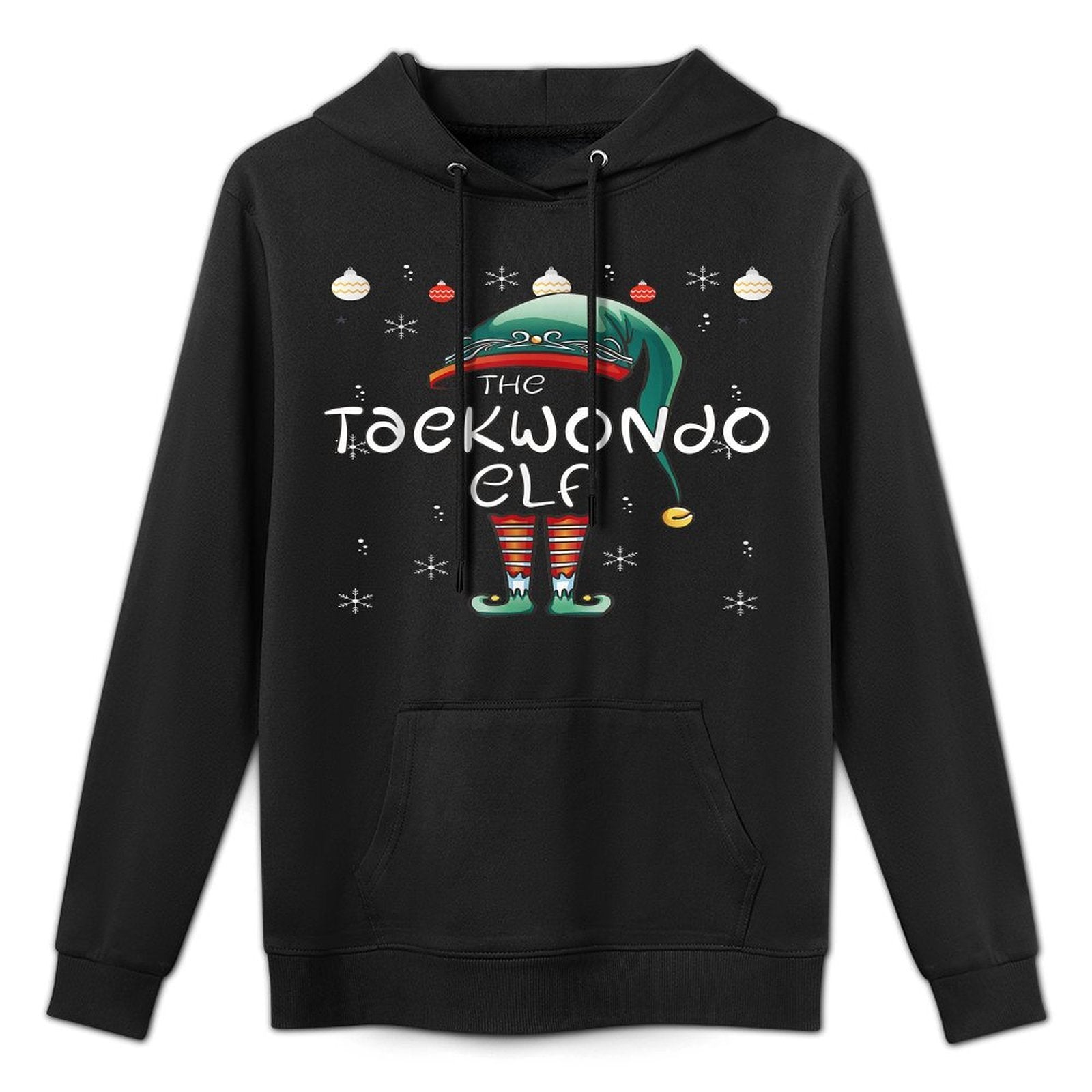 Christmas Pajama  The Taekwondo Elf Adjustable Hood Hoodie