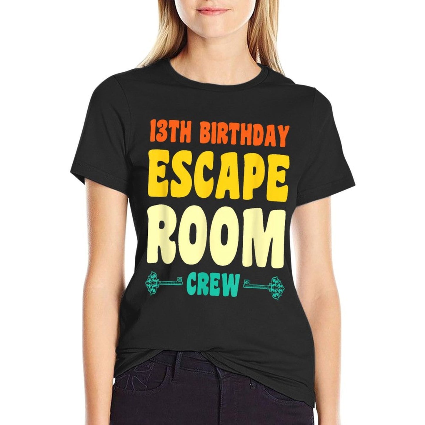 13 Year Old Happy 13th Birthday Escape Room 13th Birthday Comfortable T-Shirt