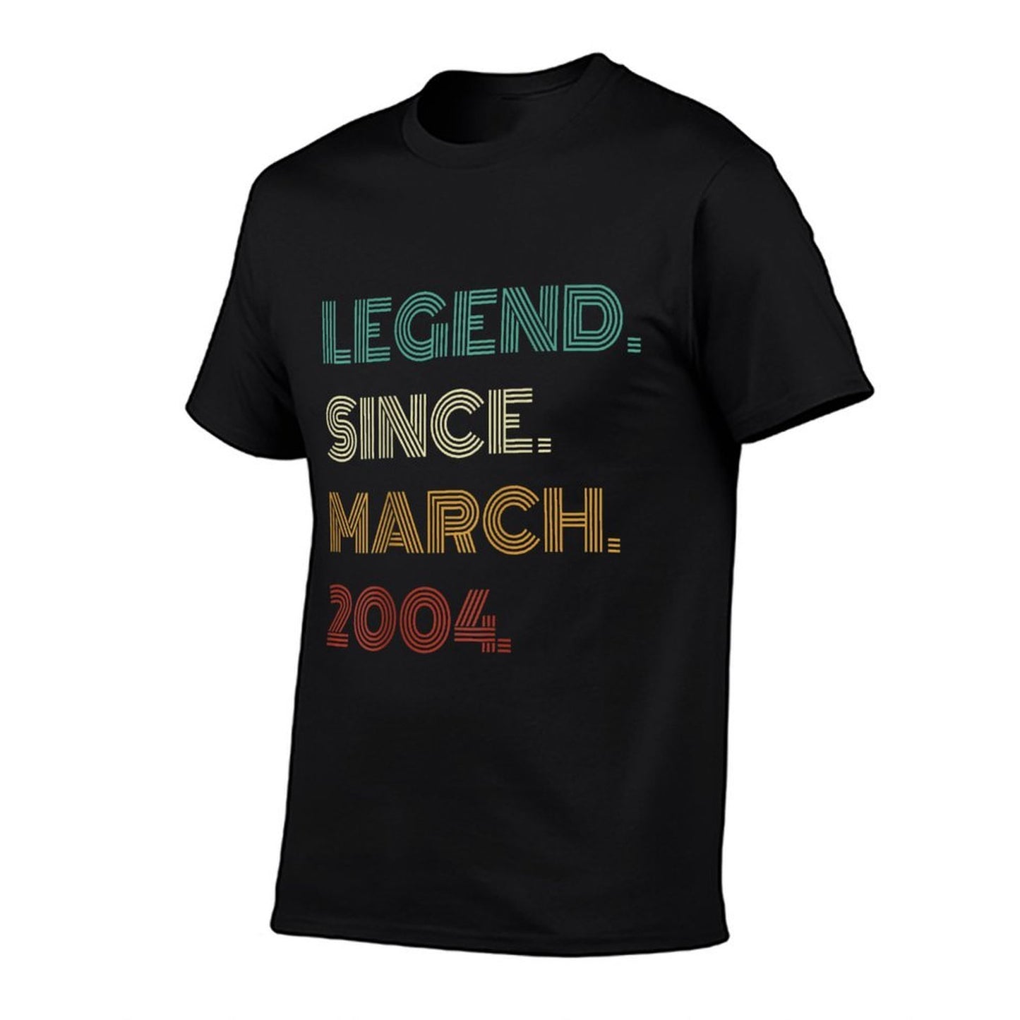 21 Years Old Legend Since March 2004 21st Birthday Eco-friendly Material T-Shirt