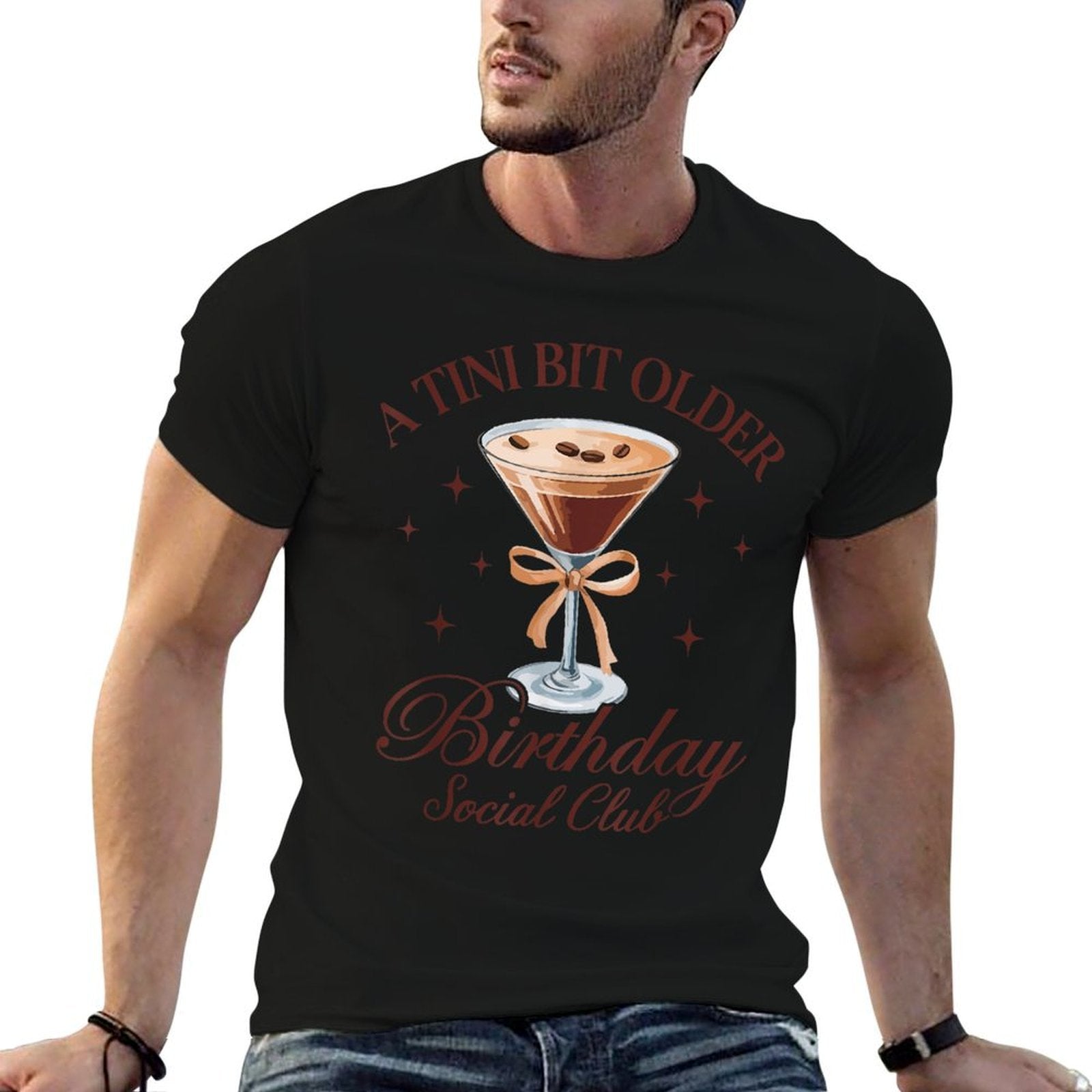 A Tini Bit Older Birthday Retro Cute Bow Matching Vintage  Breathable T-Shirt