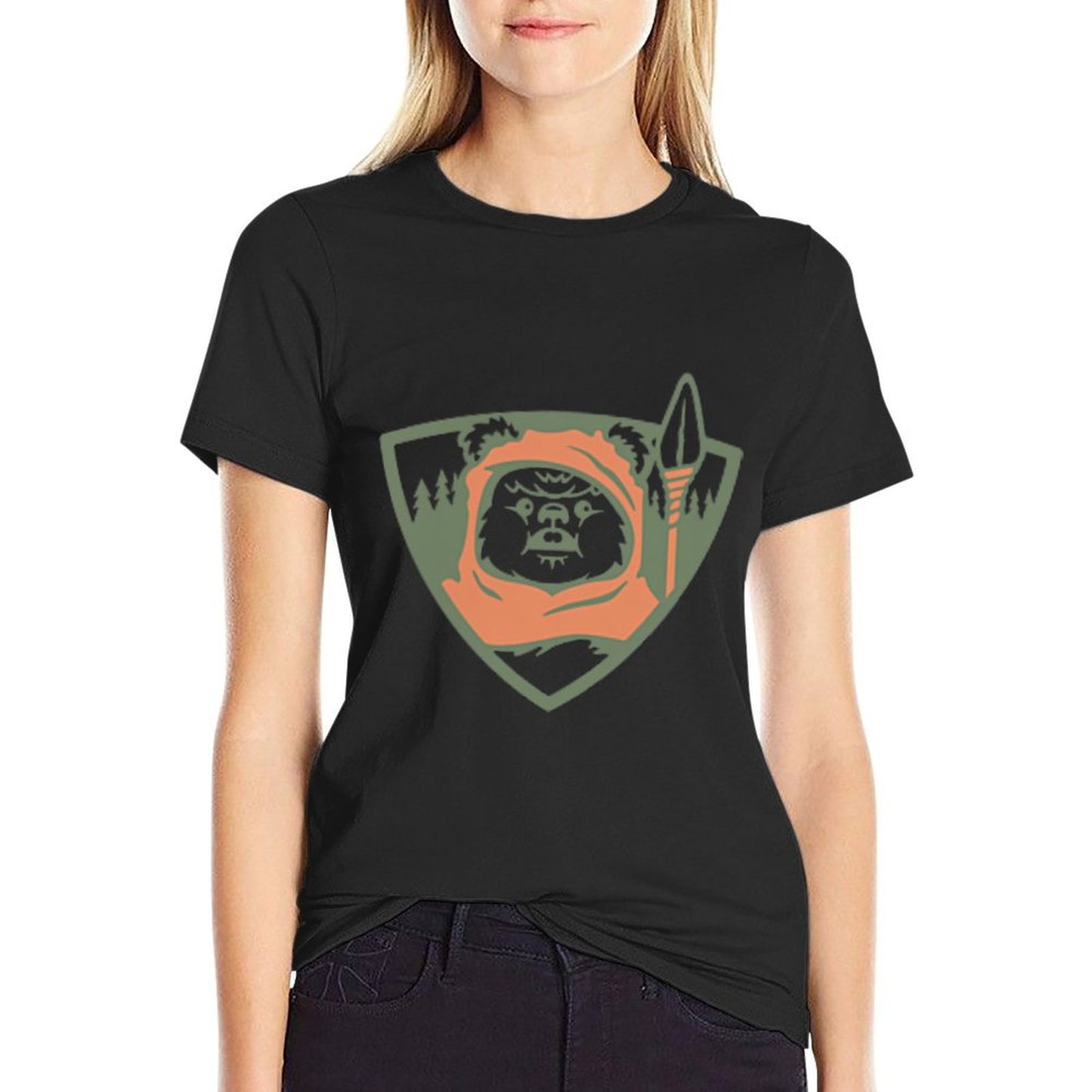 Star Wars Ewok Park Ranger Endor Forest Front Back Versatile T-Shirt
