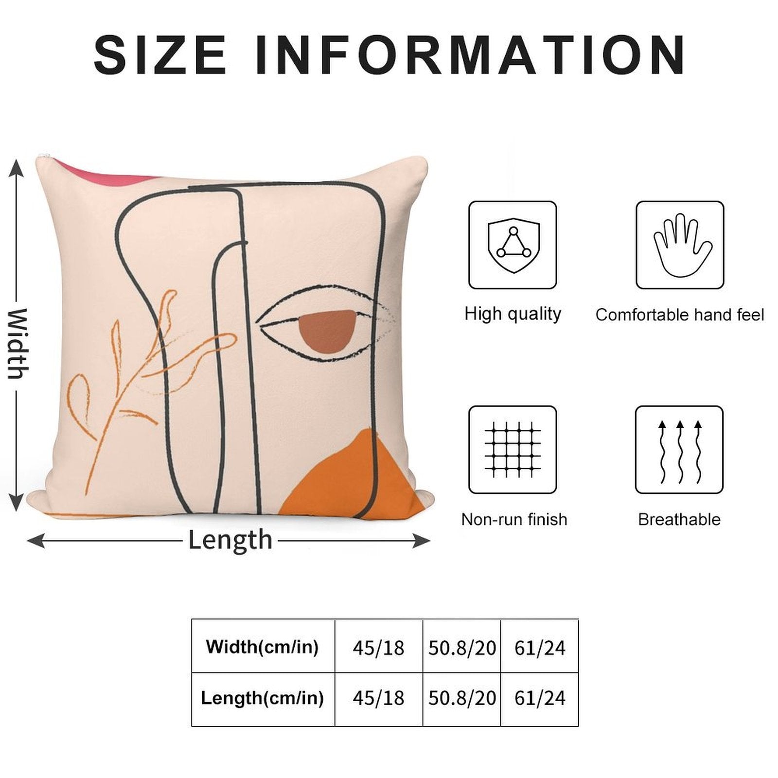 Minimal Soft Fade-Resistant Throw Pillow