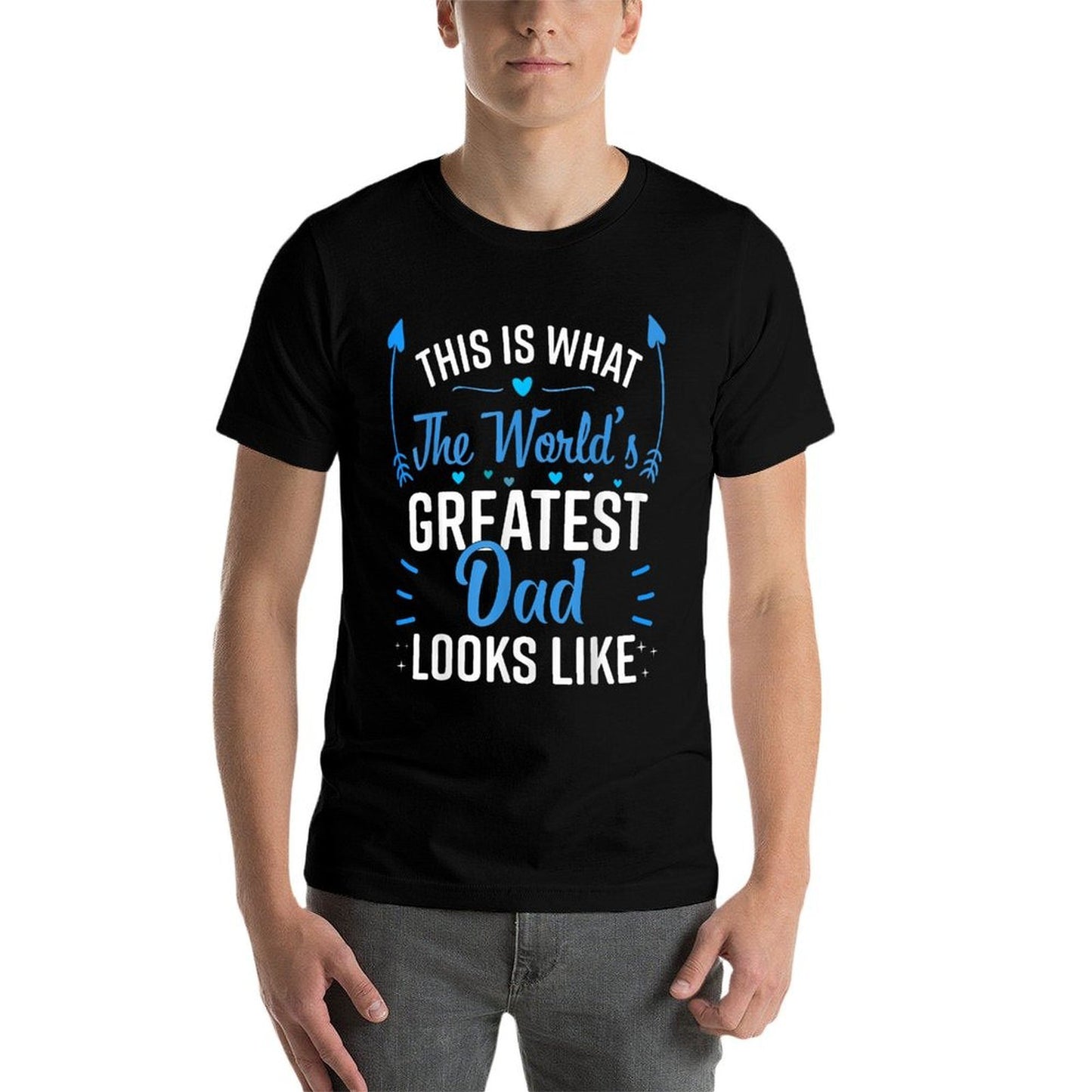 This Is What Worlds Greatest Dad Looks Like Fathers Day Soft T-Shirt