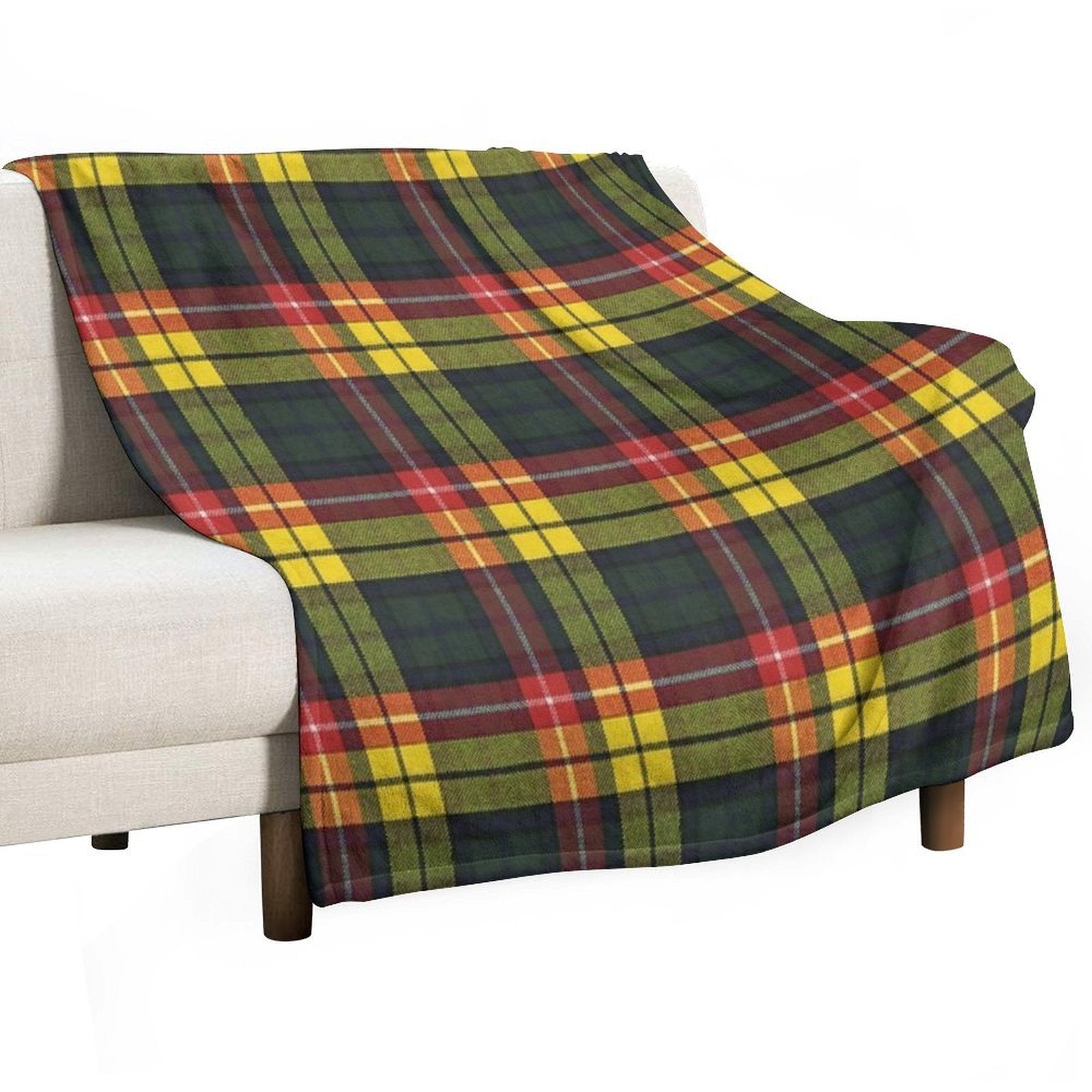Buchanan M Original Scottish Tartan Anti-pilling Throw Blanket