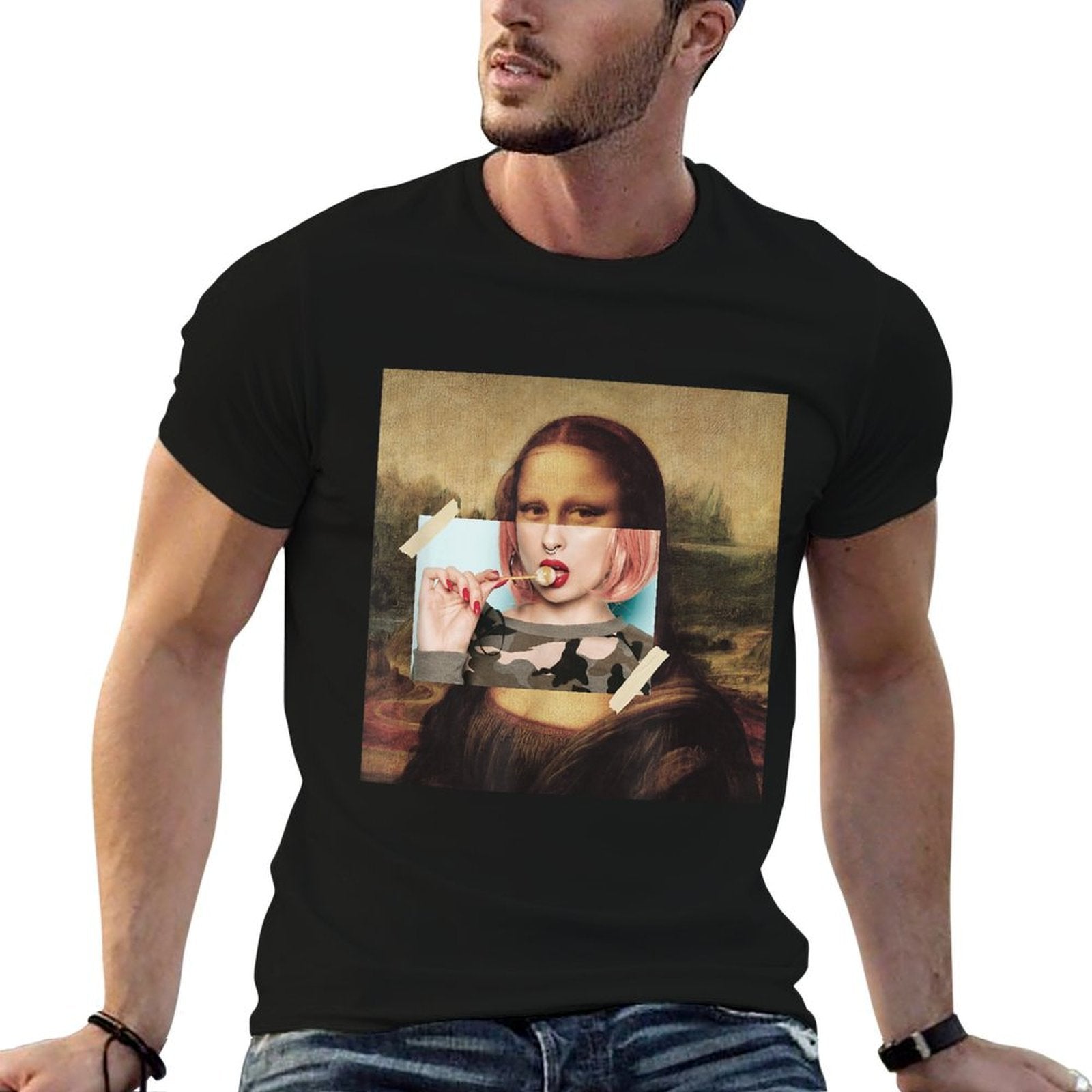 Aesthetic La Gioconda Mona Lisa E-Girl Pop Culture  Quick-drying T-Shirt