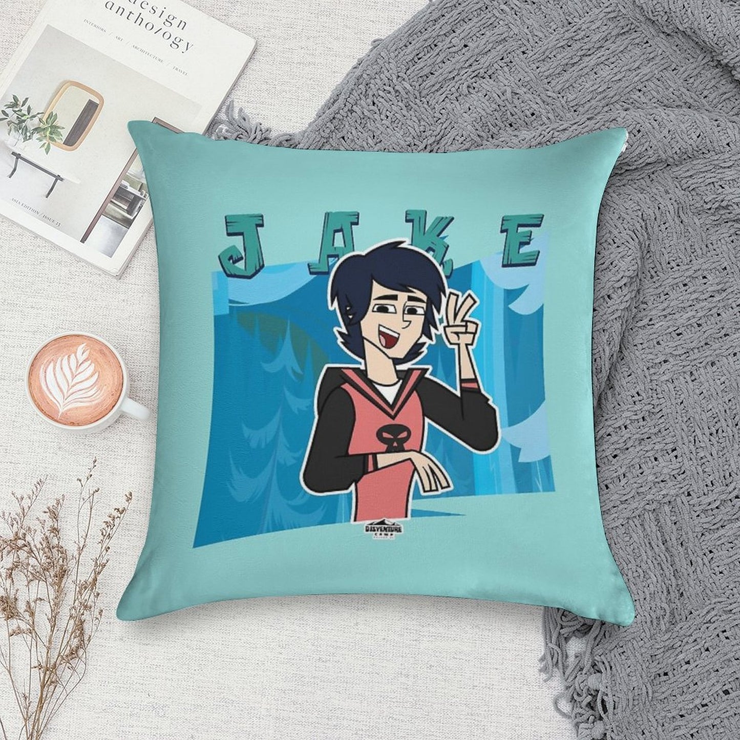 Adventure Camp - Jake Soft Anti-Pilling Throw Pillow