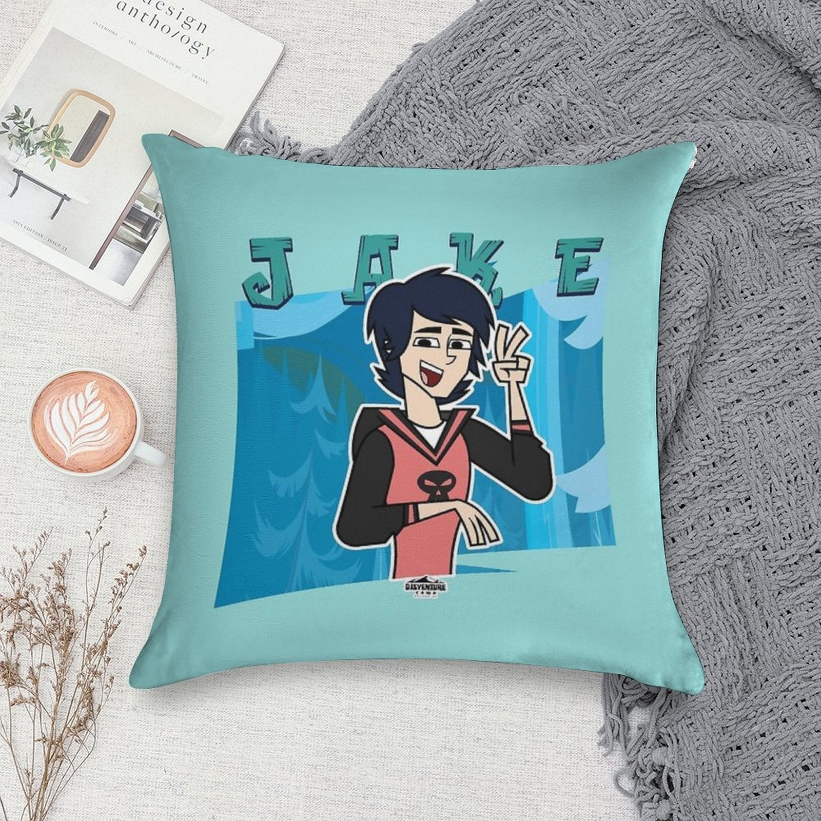 Adventure Camp - Jake Soft Anti-Pilling Throw Pillow