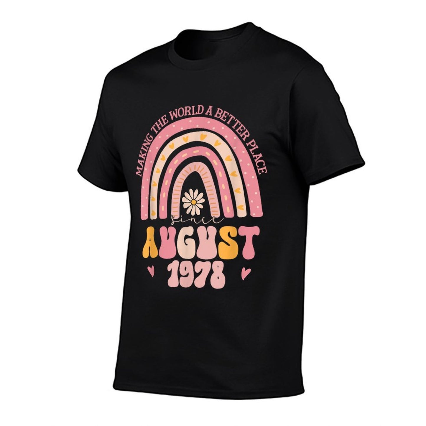 Turning 47 Retro August 1978 47th Birthday for Women Summer-ready Fabric T-Shirt