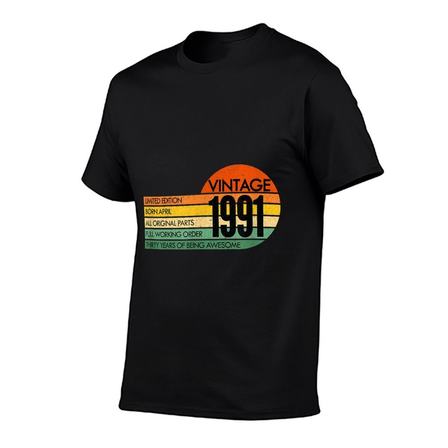 30 Years Old Vintage APRIL 1991 30th Birthday Relaxed-fit T-Shirt