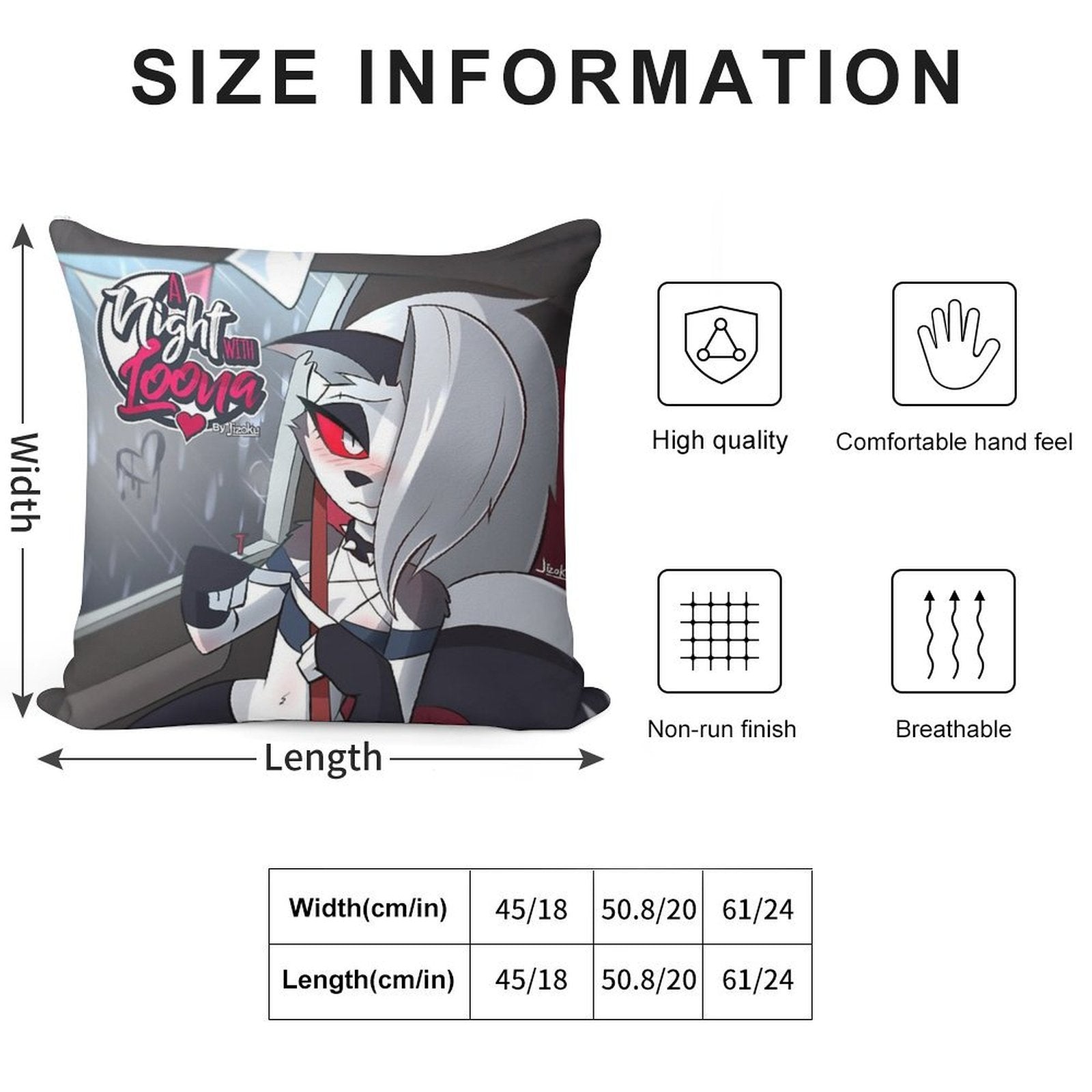 A Night with Loona Cover Soft Anti-Pilling Throw Pillow