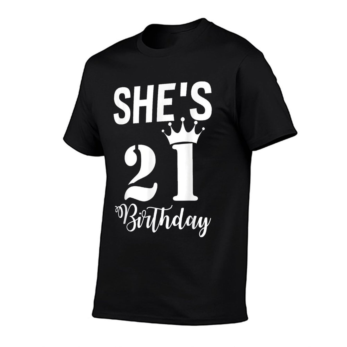 She's 21 Birthday Cute 21st Birthday Moisture-wicking T-Shirt