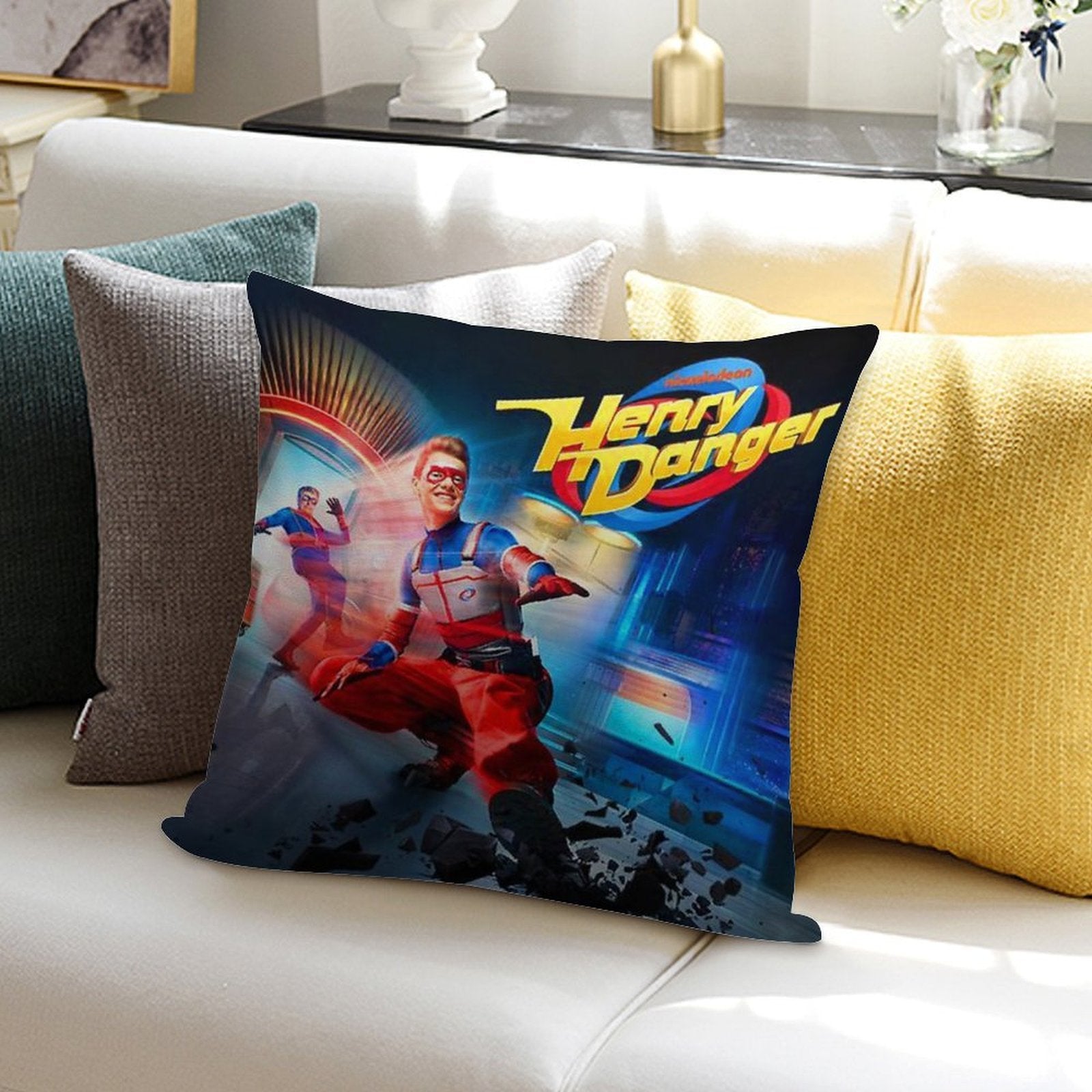 Henry Danger Gift For Fans Henry Danger Movie,henry Danger Birthday Party Soft Multiple Sizes Throw Pillow