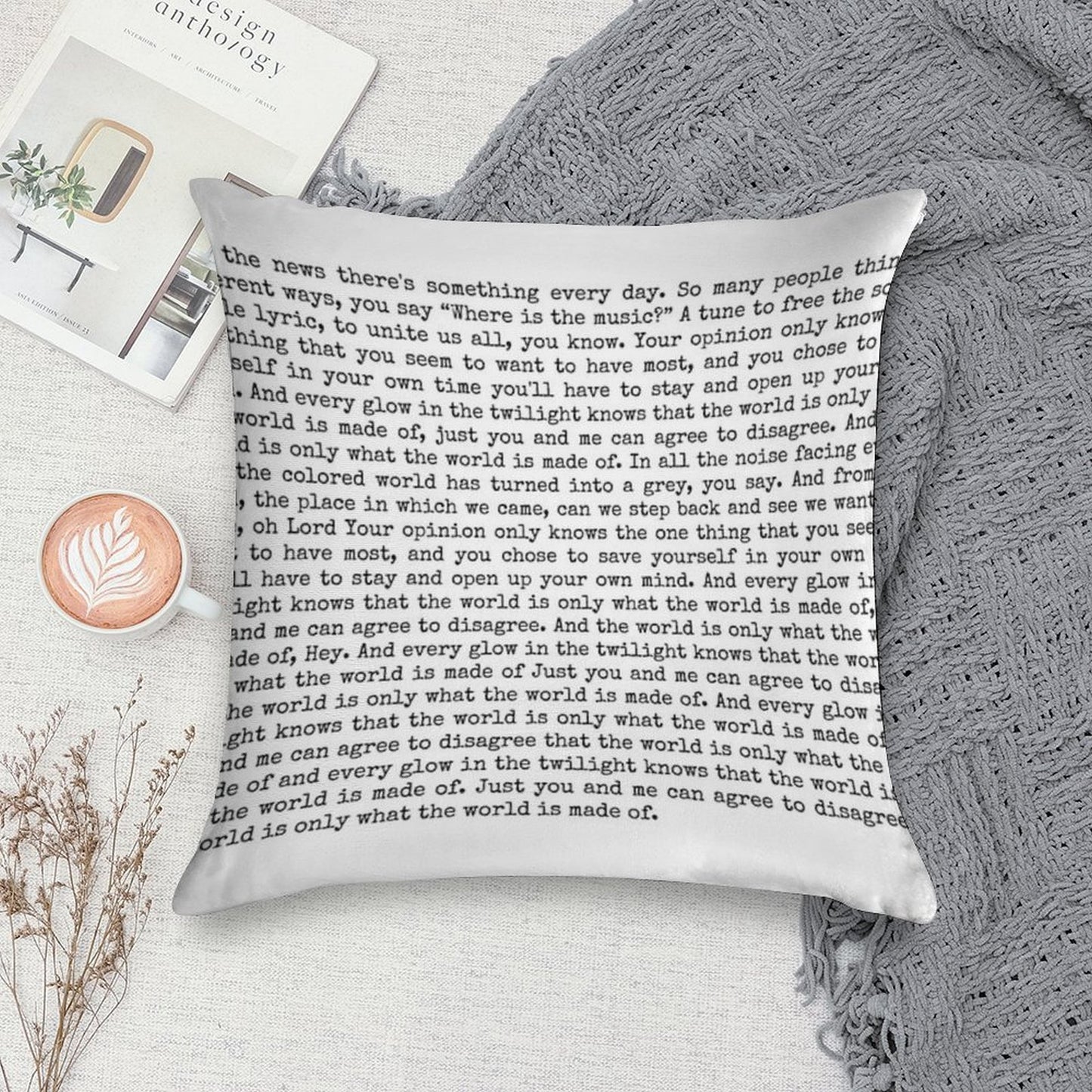 Full Anthem Lyrics Greta Van Fleet Soft Anti-Pilling Throw Pillow