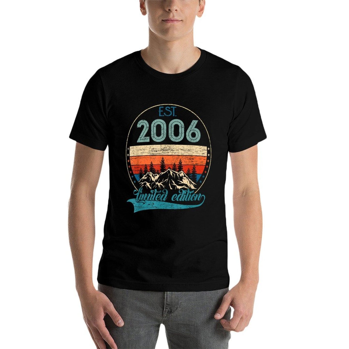 19 Year Old Birthday Gifts EST 2006 Vintage Limited Edition Stretchy T-Shirt