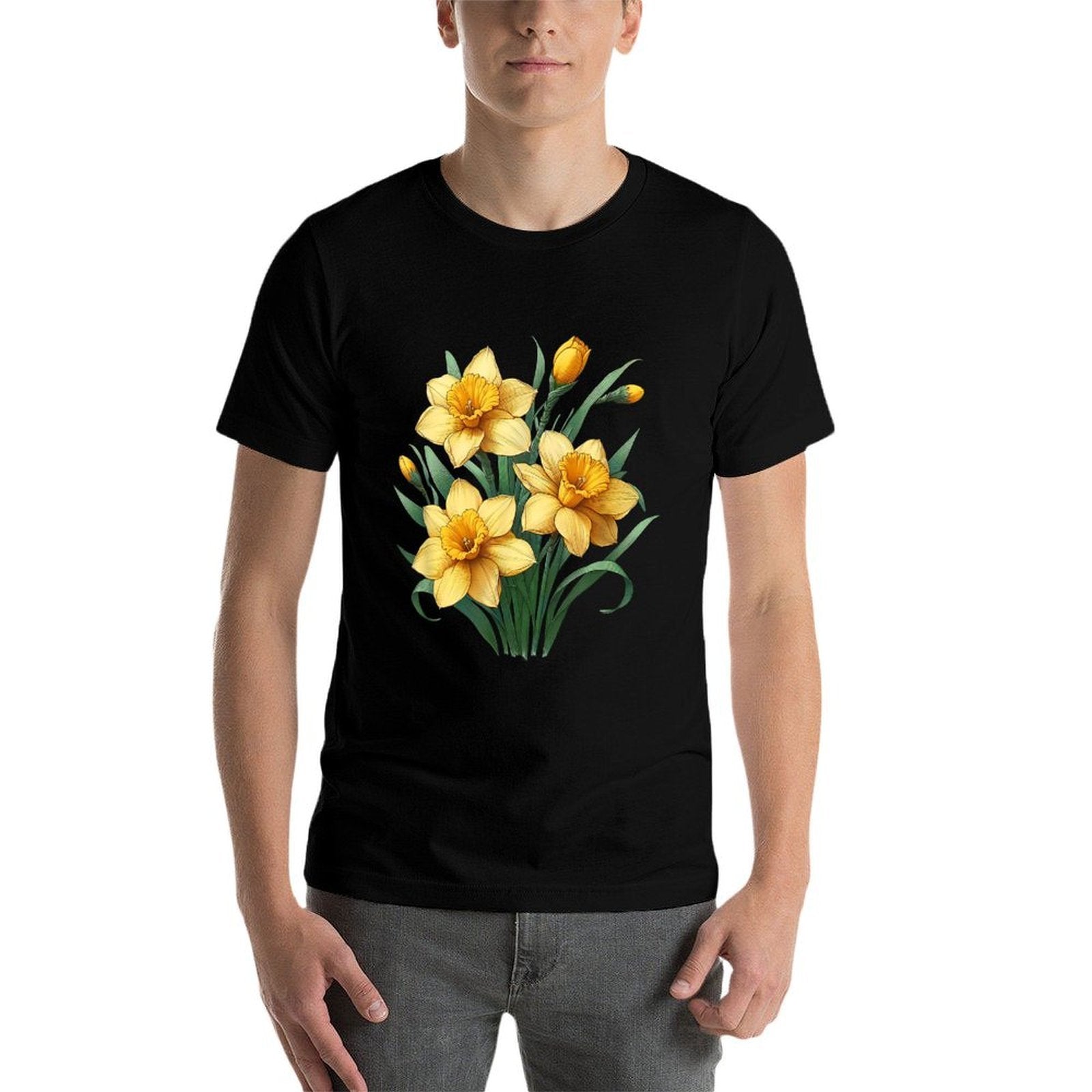 Aesthetic Daffodils Flowers, Spring, Garden  Stretchy T-Shirt