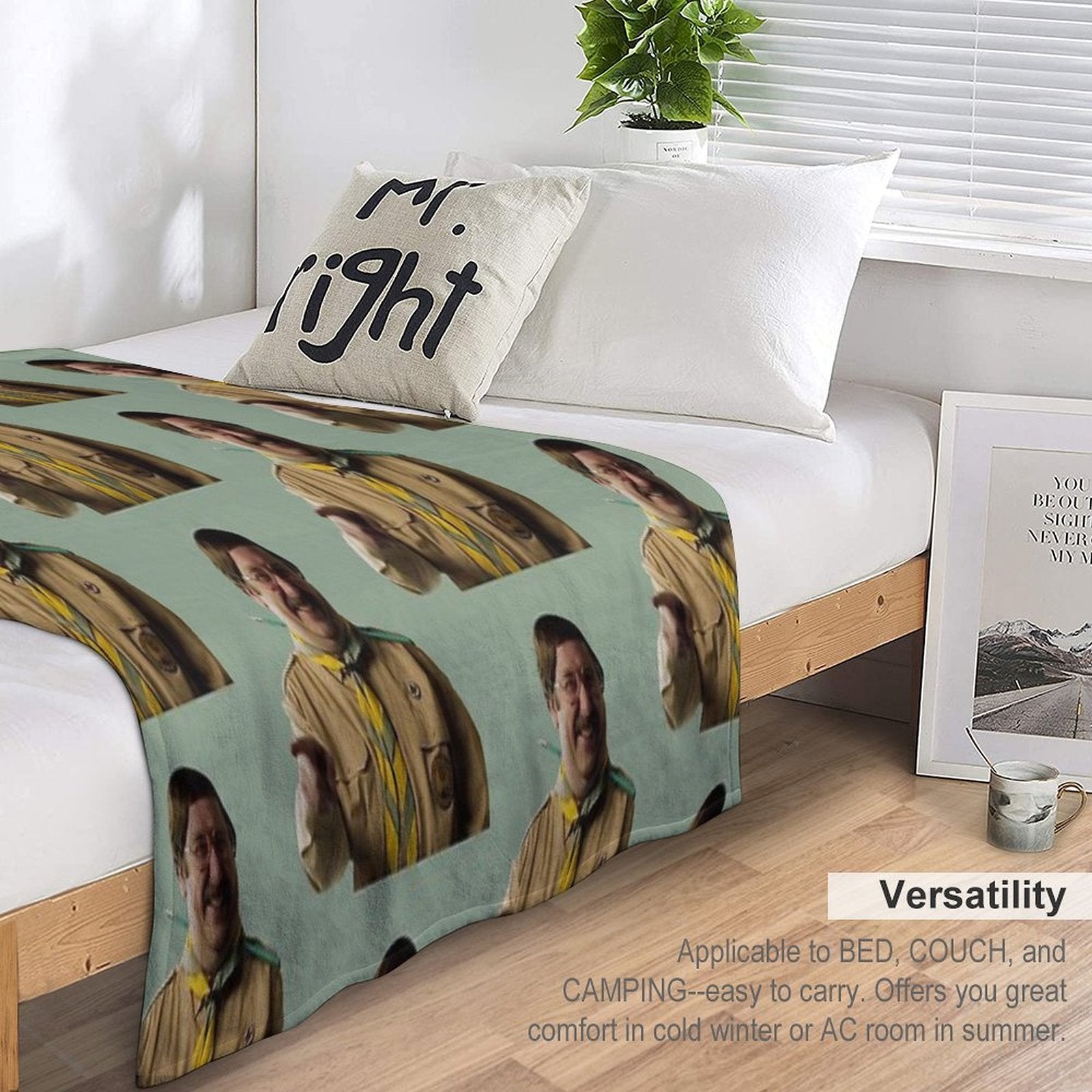 BBC Ghosts Pat Lightweight Throw Blanket