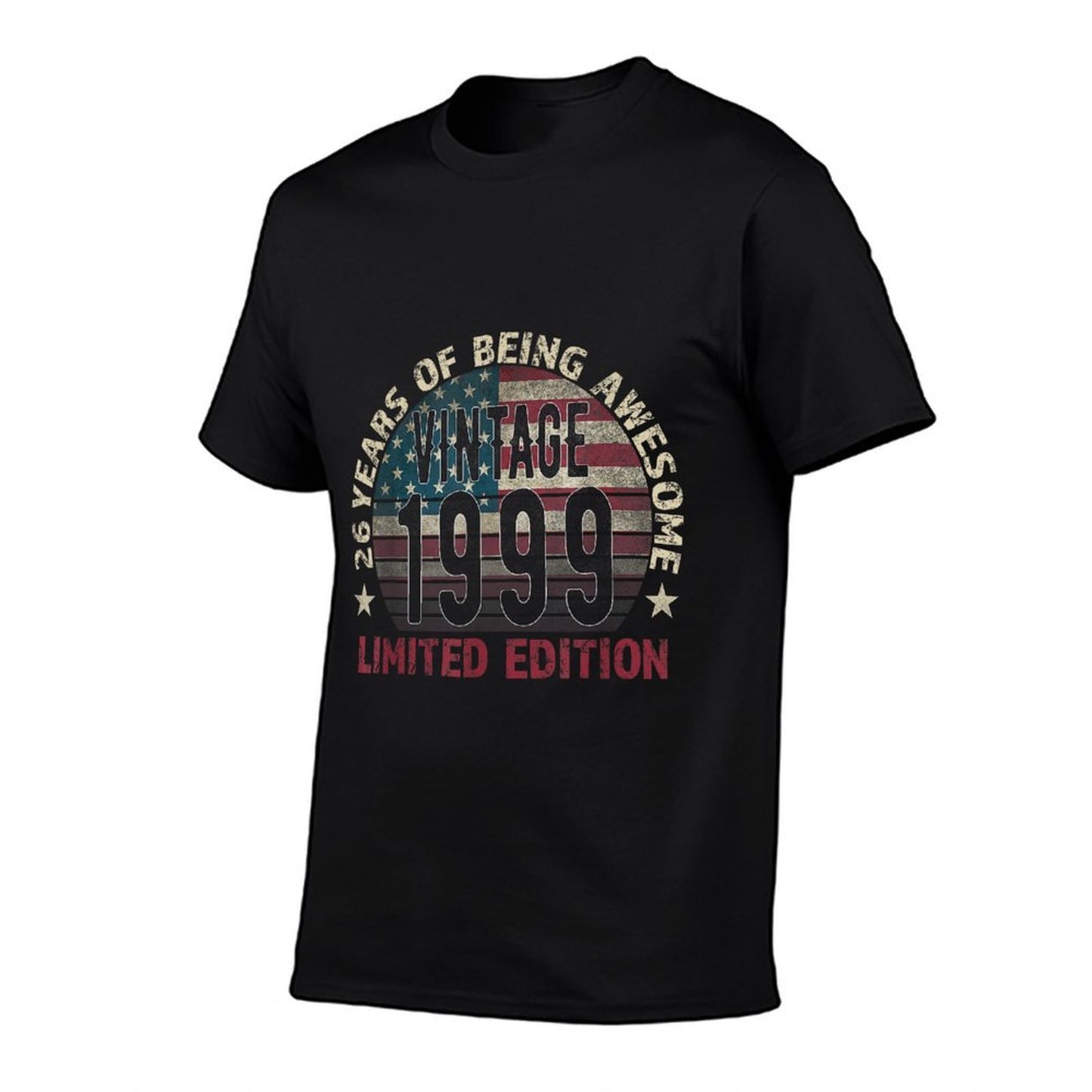 26th Birthday Gift Men Vintage Born 1999 Turning 26 Year Old Trendy Pattern T-Shirt