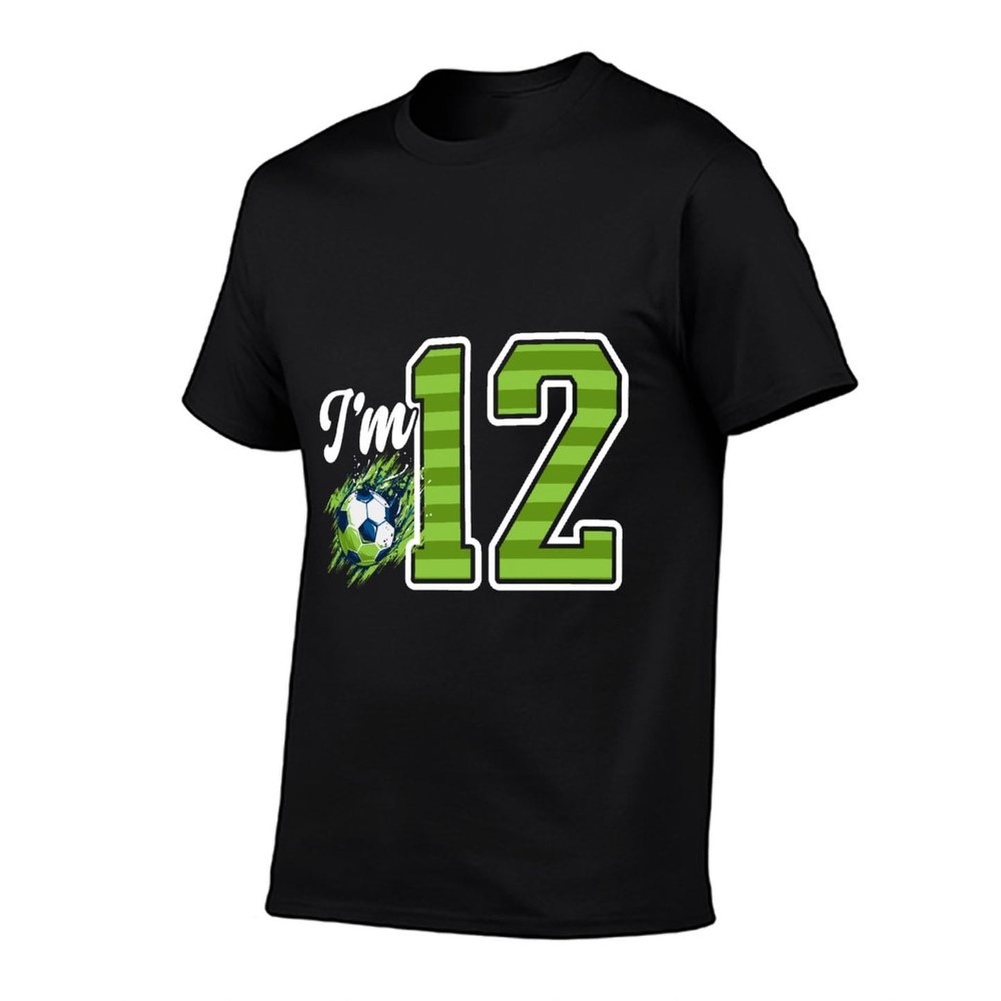 12th Soccer Birthday Party Twelve Year Old Soccer Player Slim-fit Cut T-Shirt