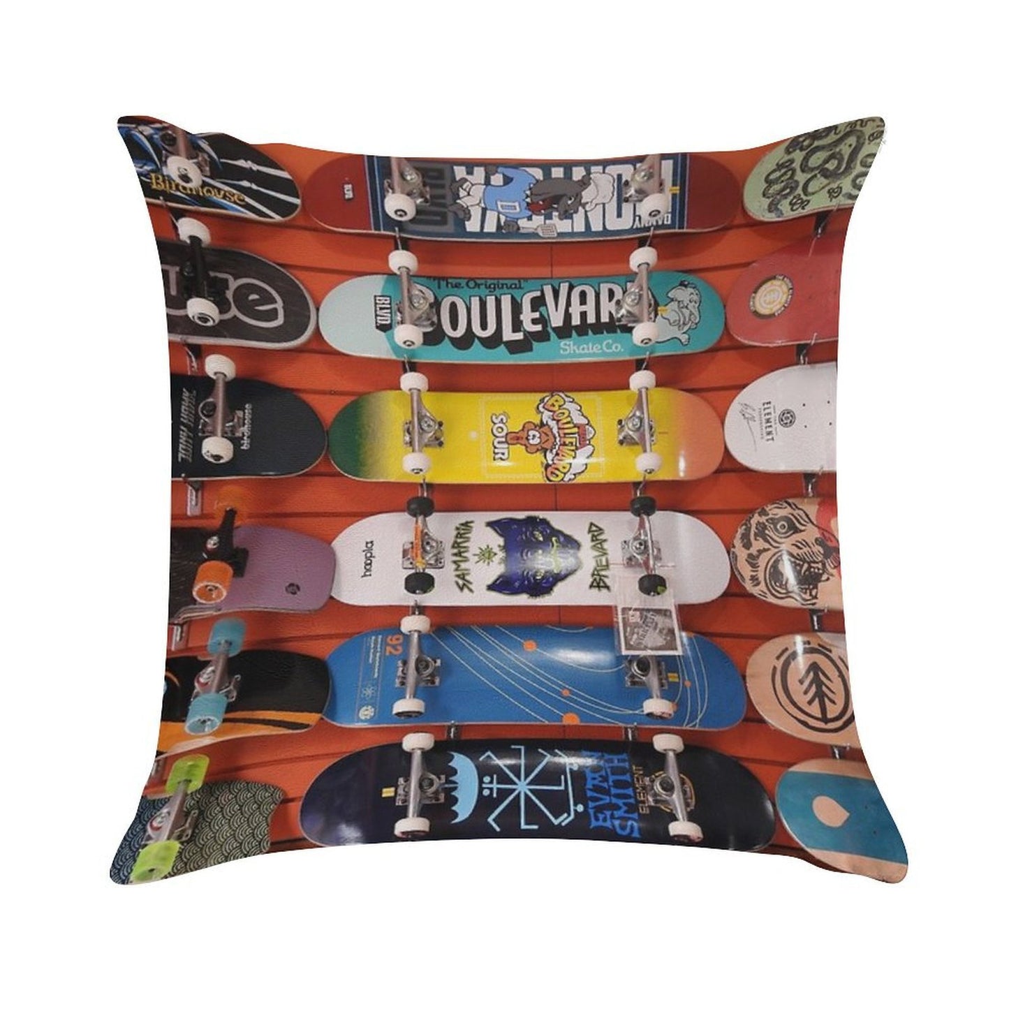Skateboards Soft Bedroom Essential Throw Pillow