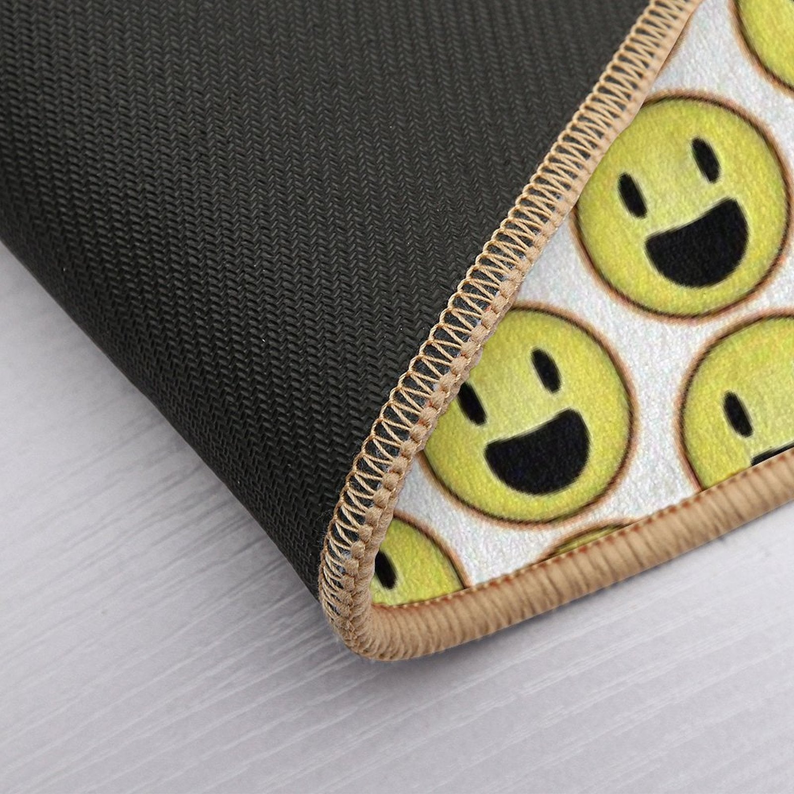 Rainbow Smiley  Easy Maintenance Bath Mat