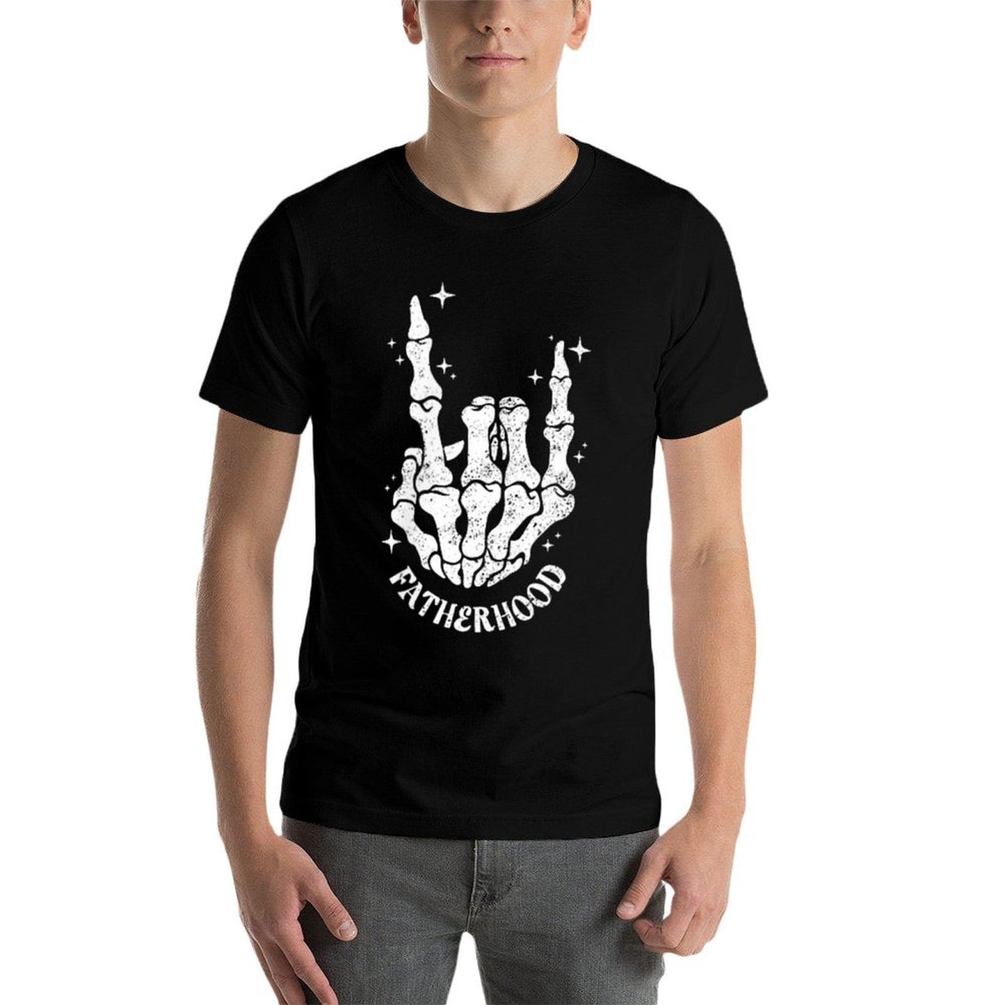Retro Dad 2 Sided Funny Skeleton Drinking Papa Fathers Day  Affordable Price T-Shirt