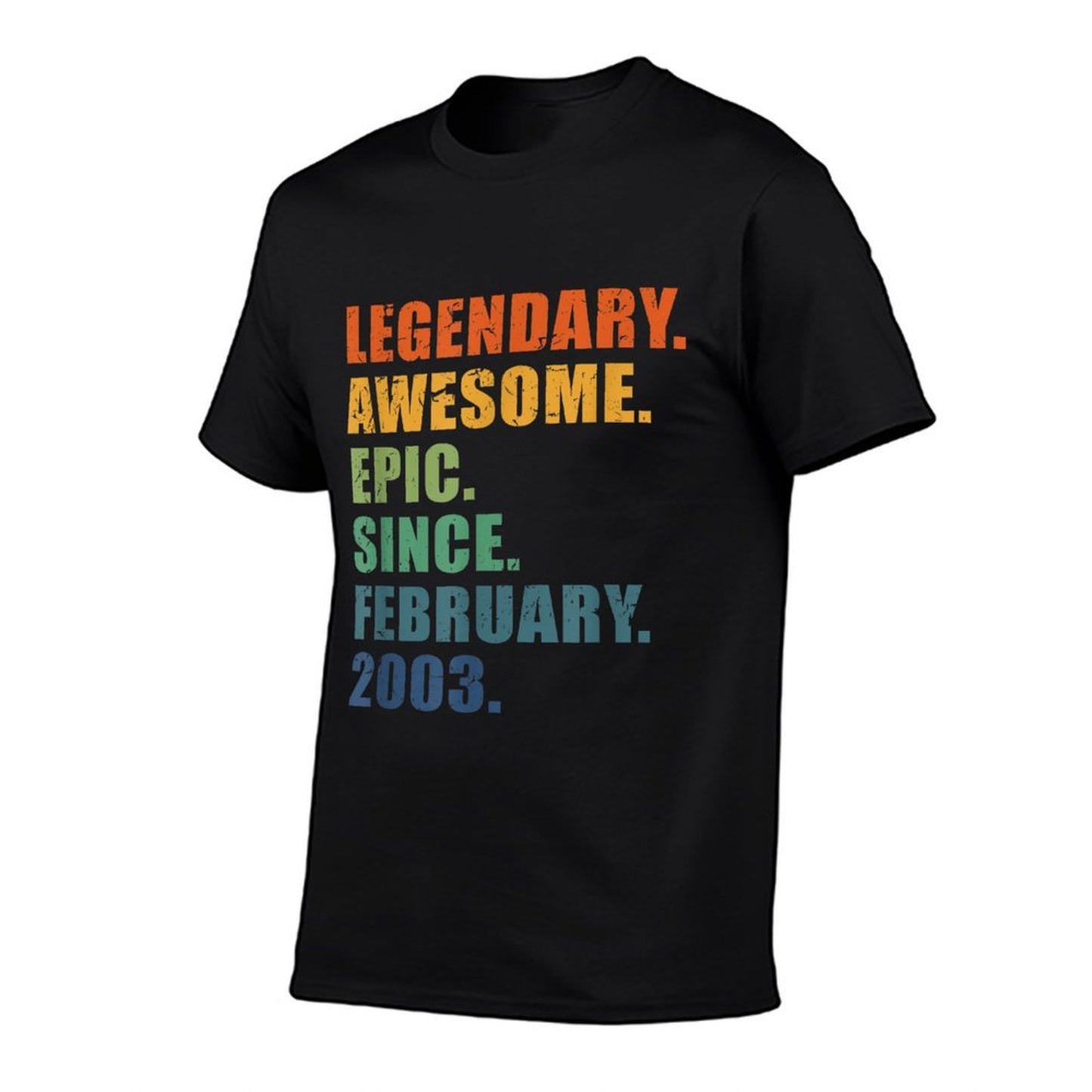 2003 February Men Women 21 Year Anniversary 21st Birthday Relaxed-fit T-Shirt