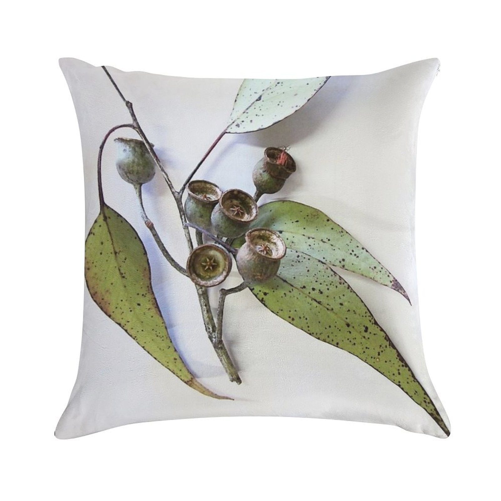 Marri Eucalypt Leaves And Nuts, Western Australia Soft Hidden Zipper Throw Pillow
