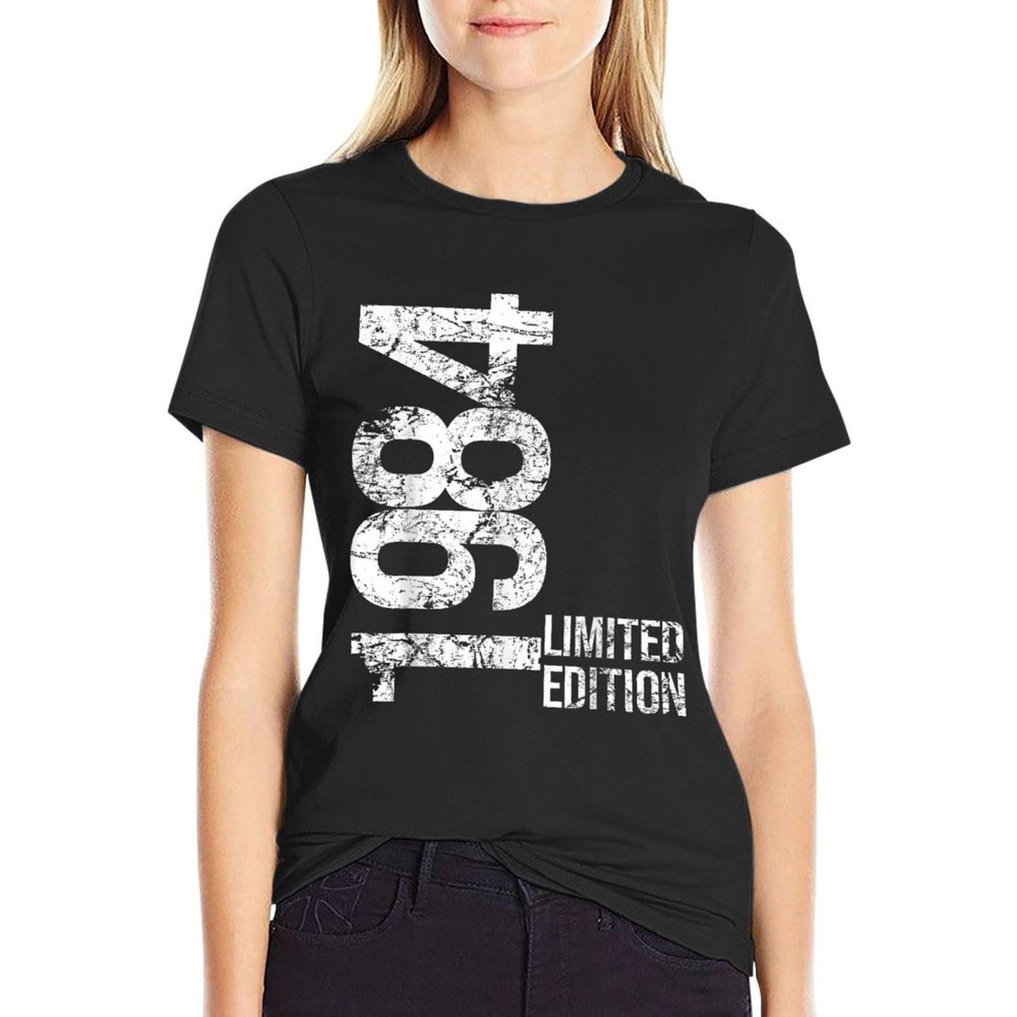 41st Birthday 41 Years Old Man Woman Vintage 1984  Oversized Silhouette T-Shirt