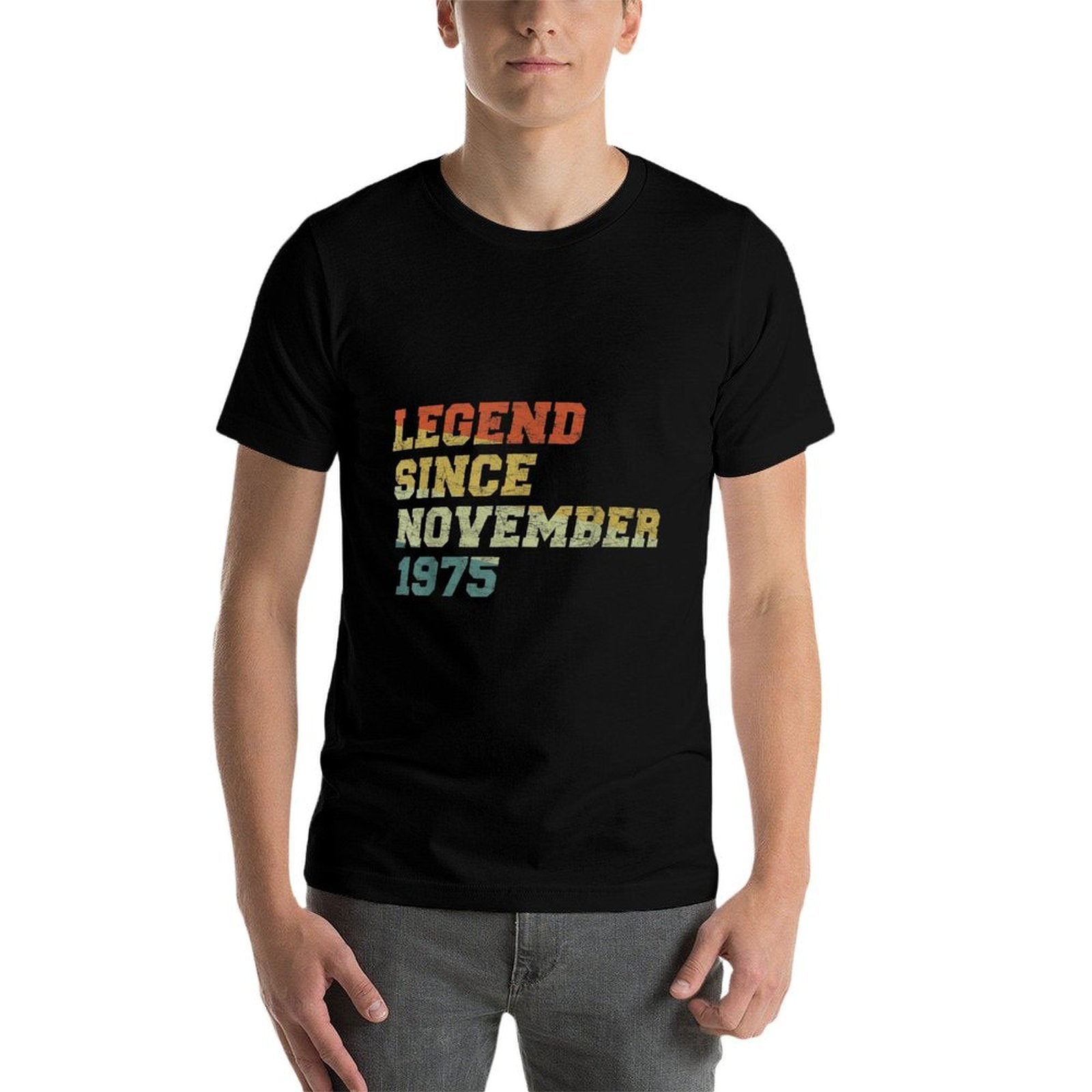 50 Years Old Legends Since November 1975 50th Birthday  Trendy Pattern T-Shirt