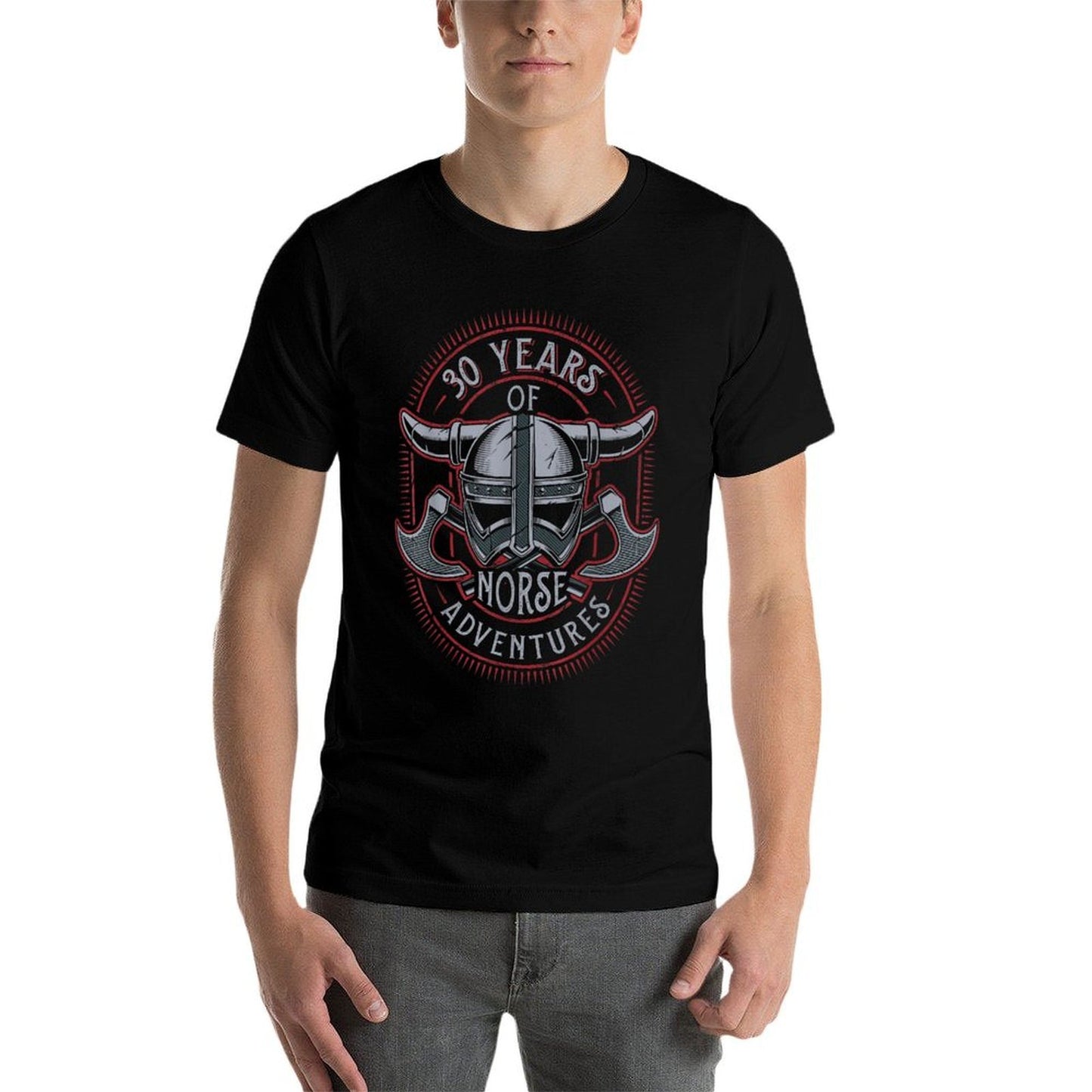 30 Years of Norse Adventures Viking 30th Birthday Trendy Pattern T-Shirt
