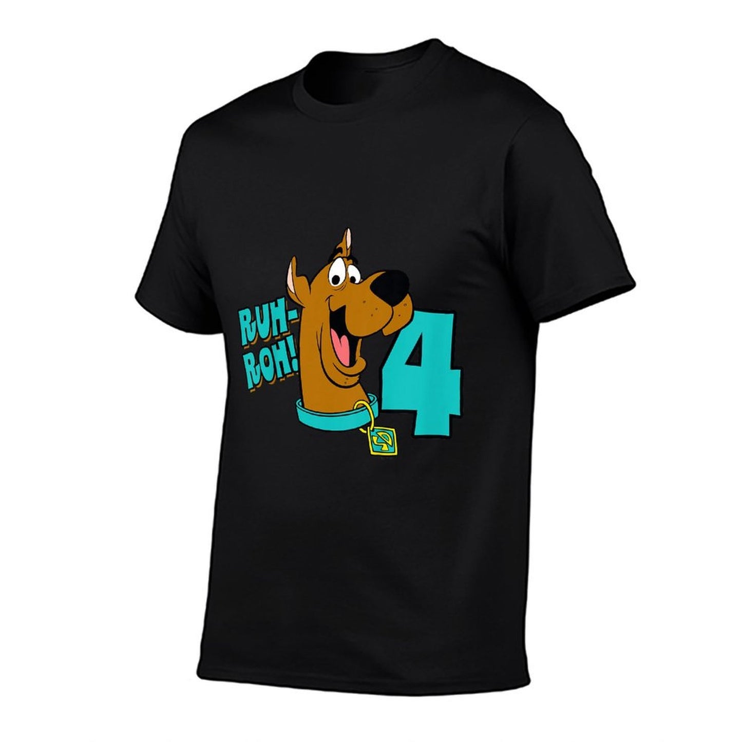 Scooby-Doo 4th Birthday Ruh-Roh! I'm 4! Wrinkle-resistant T-Shirt