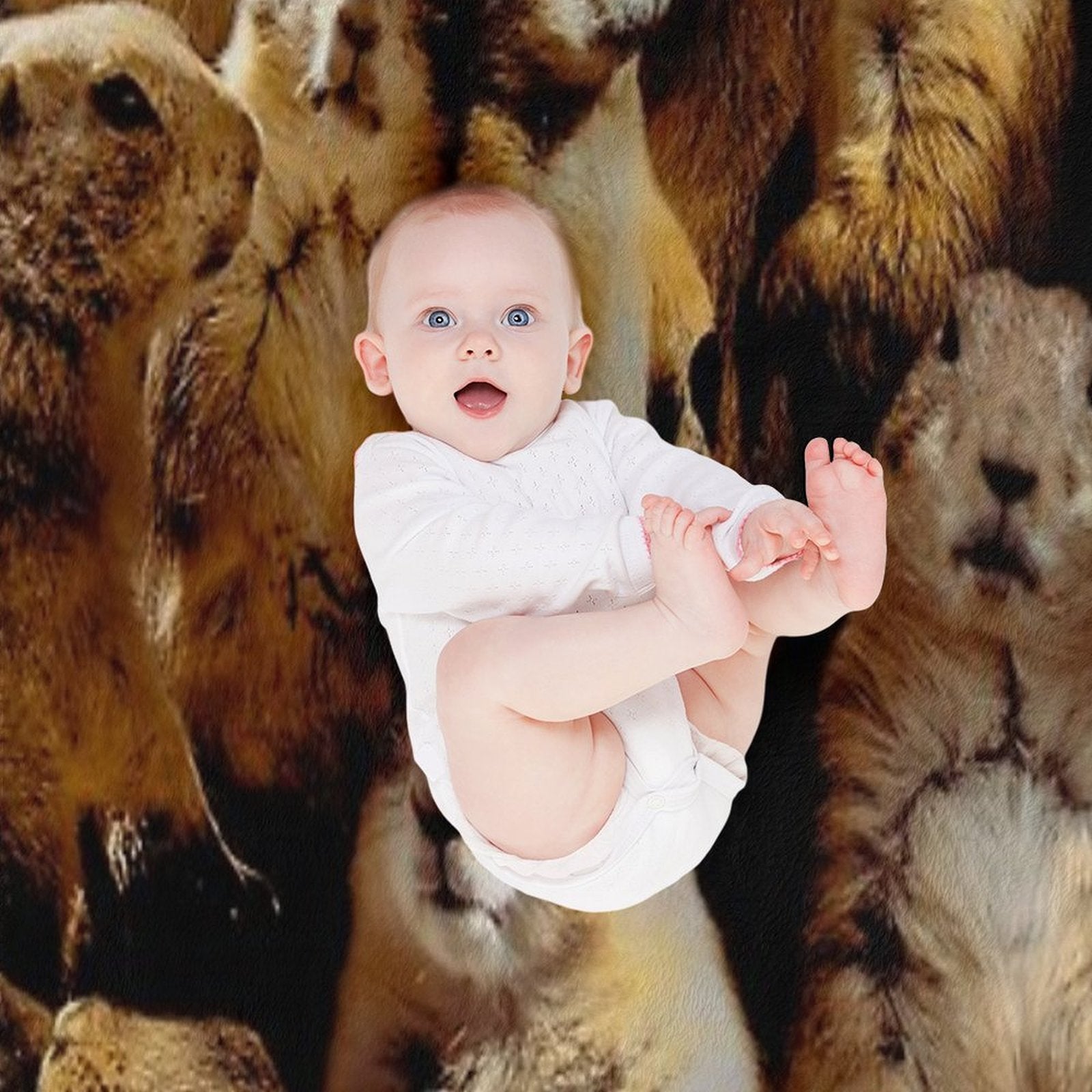 Prairie Dogs Wrinkle-free Throw Blanket