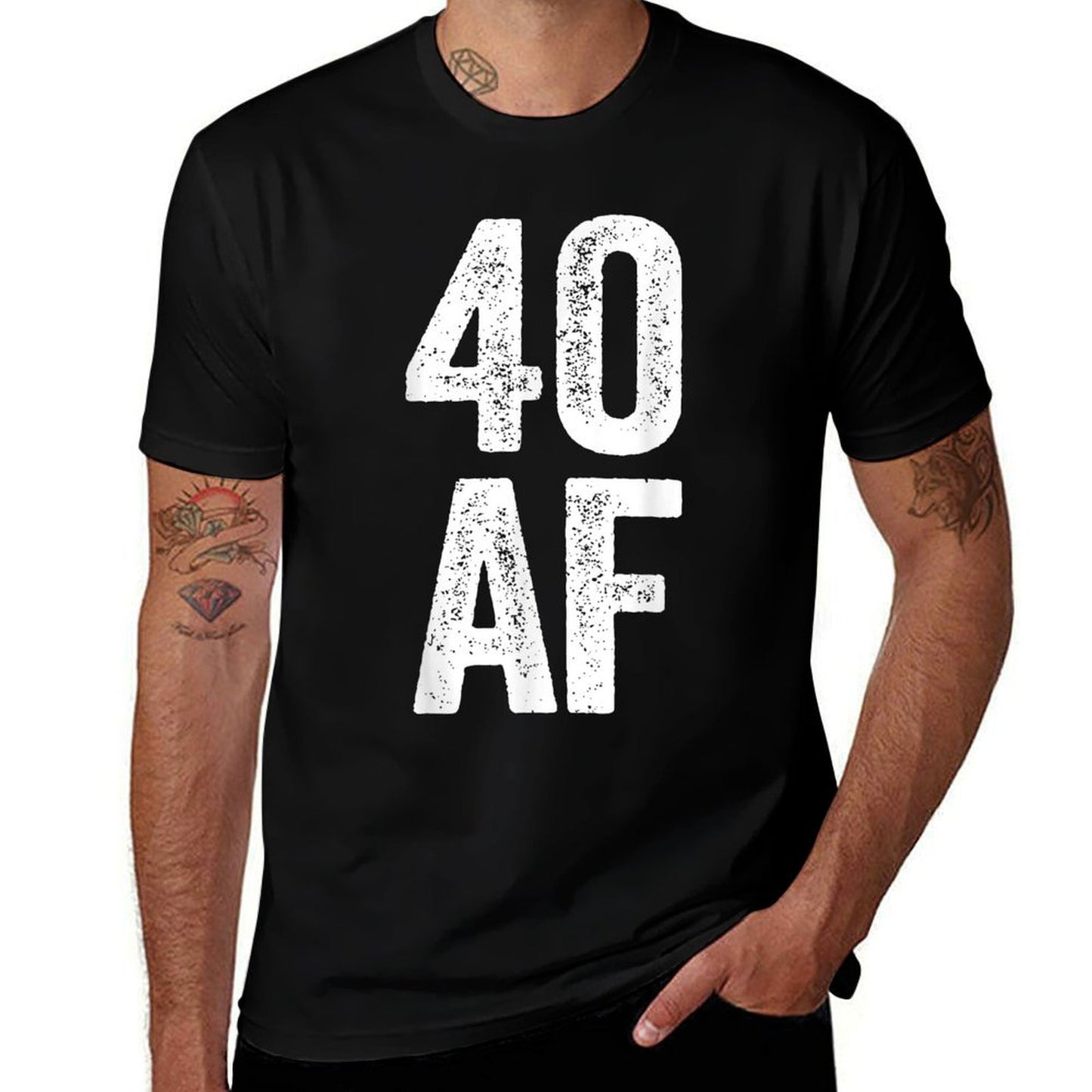 40 AF Men Women 40th Birthday Easy-care T-Shirt