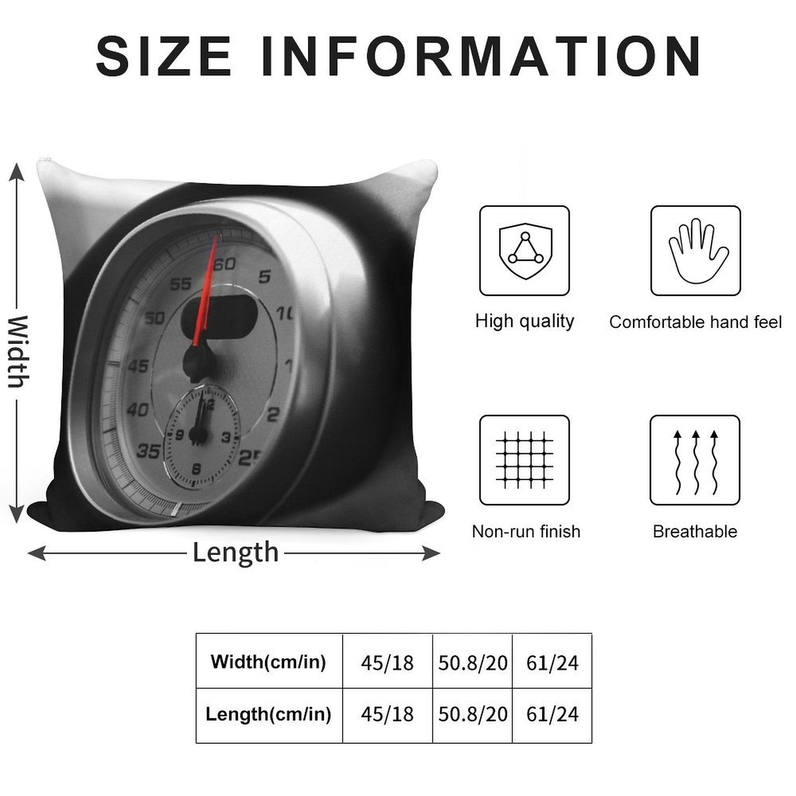 997 Chrono Package Porsche Soft Shrink-Resistant Throw Pillow
