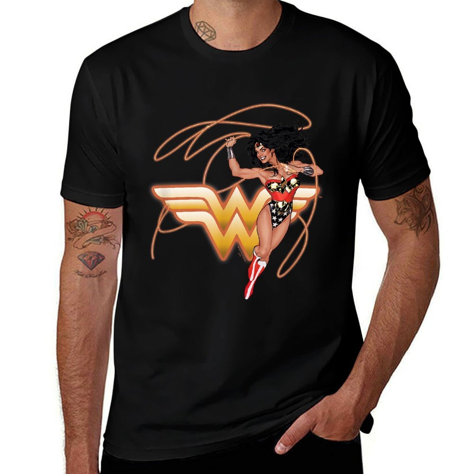 Wonder Woman Glowing Lasso Quick-drying T-Shirt