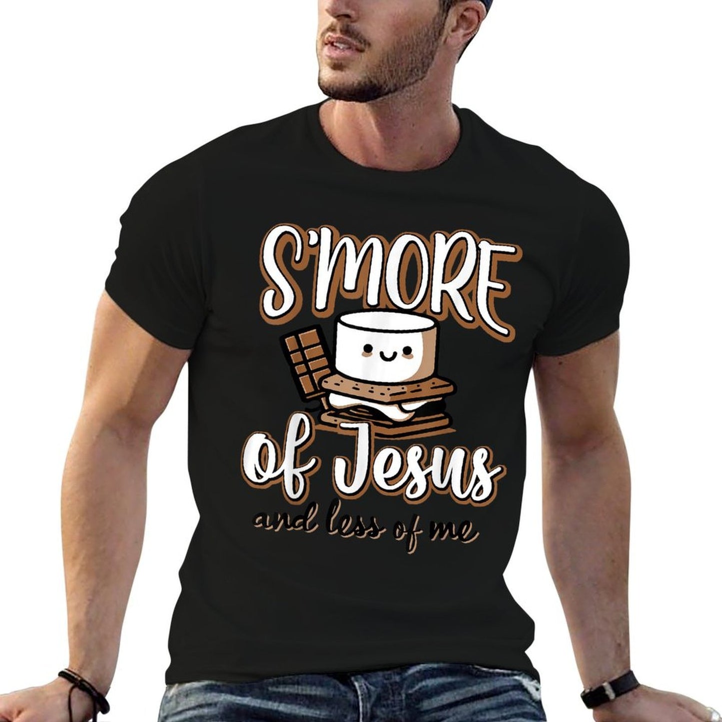 S'more Of Jesus And Less Of Me Polyester Blend T-Shirt