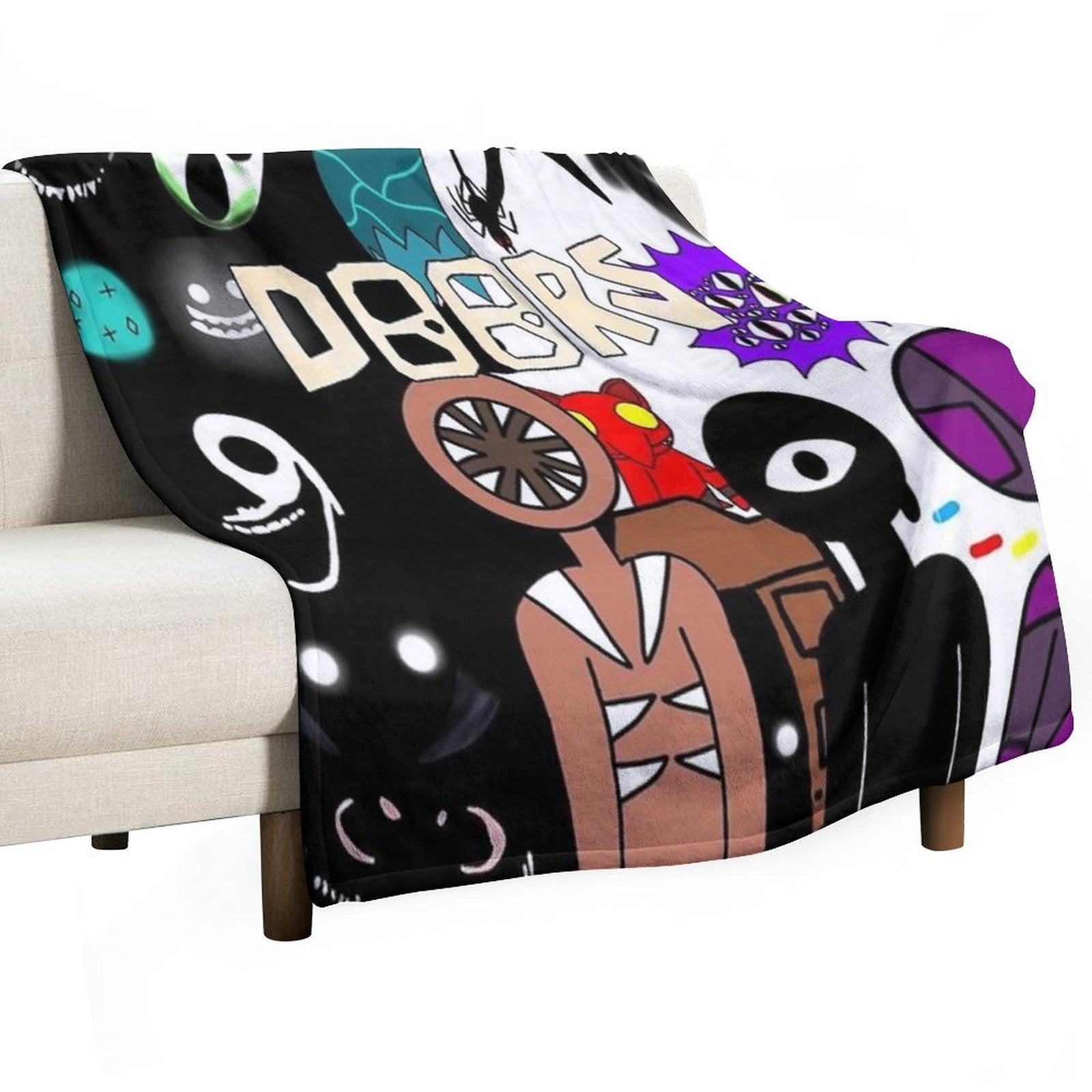 Roblox Doors Team Lightweight Throw Blanket