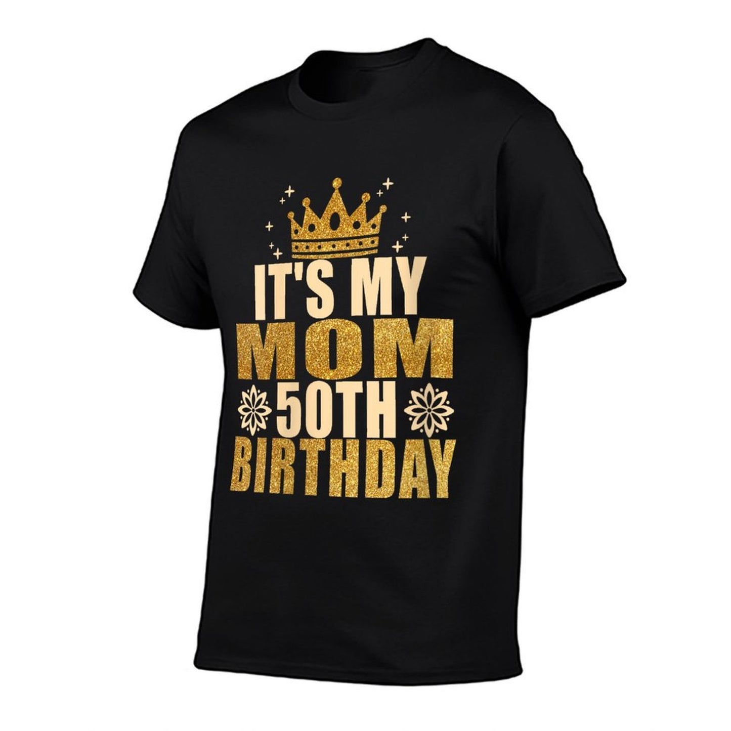 Womens Its My Mom 50th Birthday 50th Birthday Heathered Texture T-Shirt