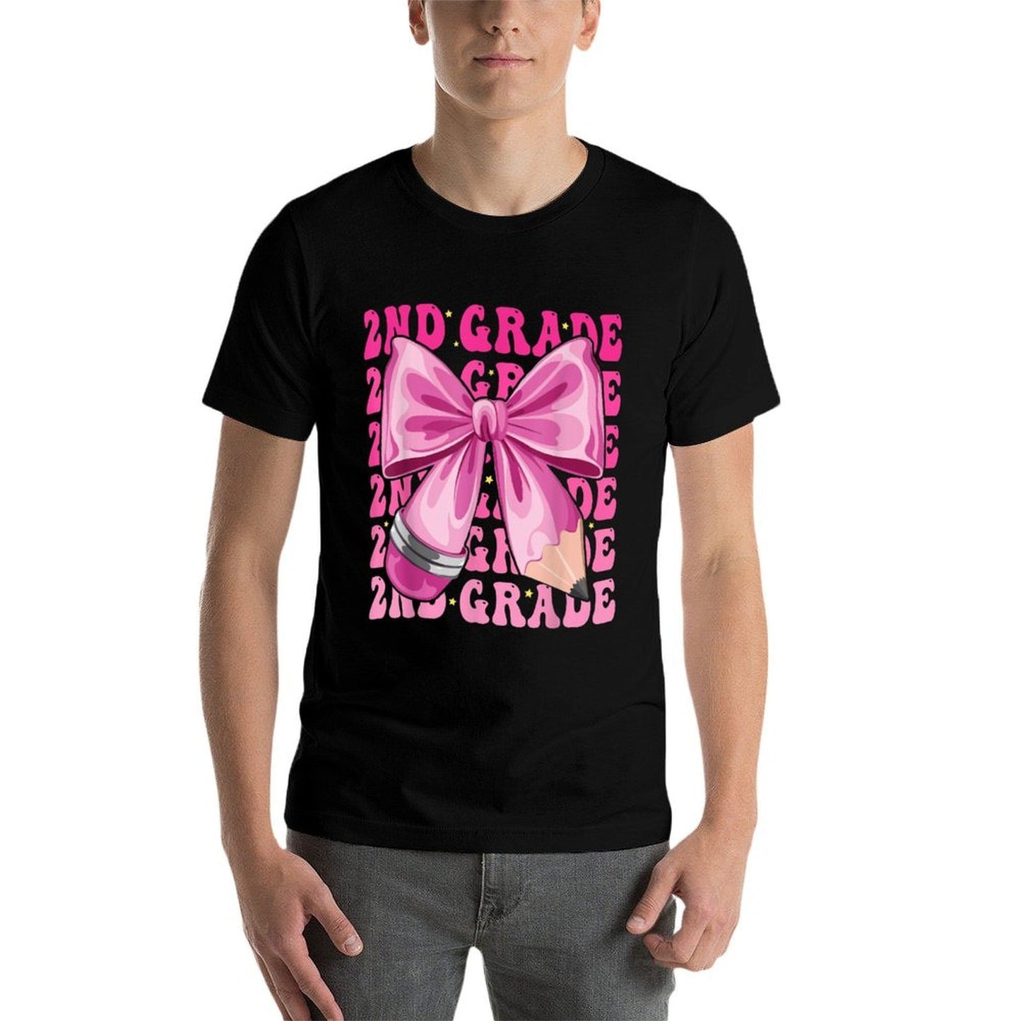 2nd Grade Girls Coquette Bow Back To School Second Grade High-quality Stitching T-Shirt