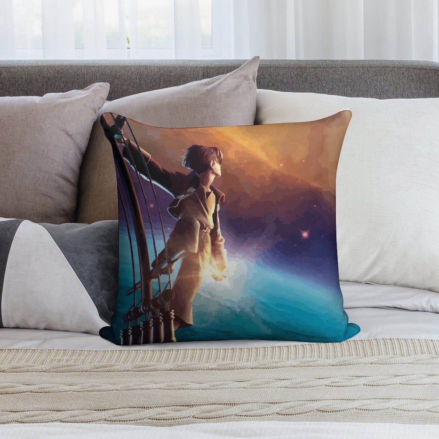 Treasure Planet Soft Shrink-Resistant Throw Pillow