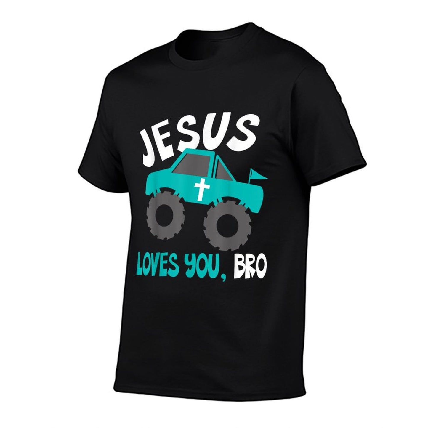 Toddler Jesus Loves You Bro Funny Christian Kids Boy God Son Cotton T-Shirt