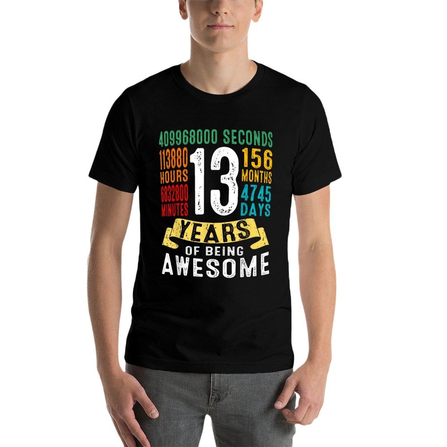 13 Years Old 13th Birthday Gifts Retro Vintage 156 Months Quick-drying T-Shirt