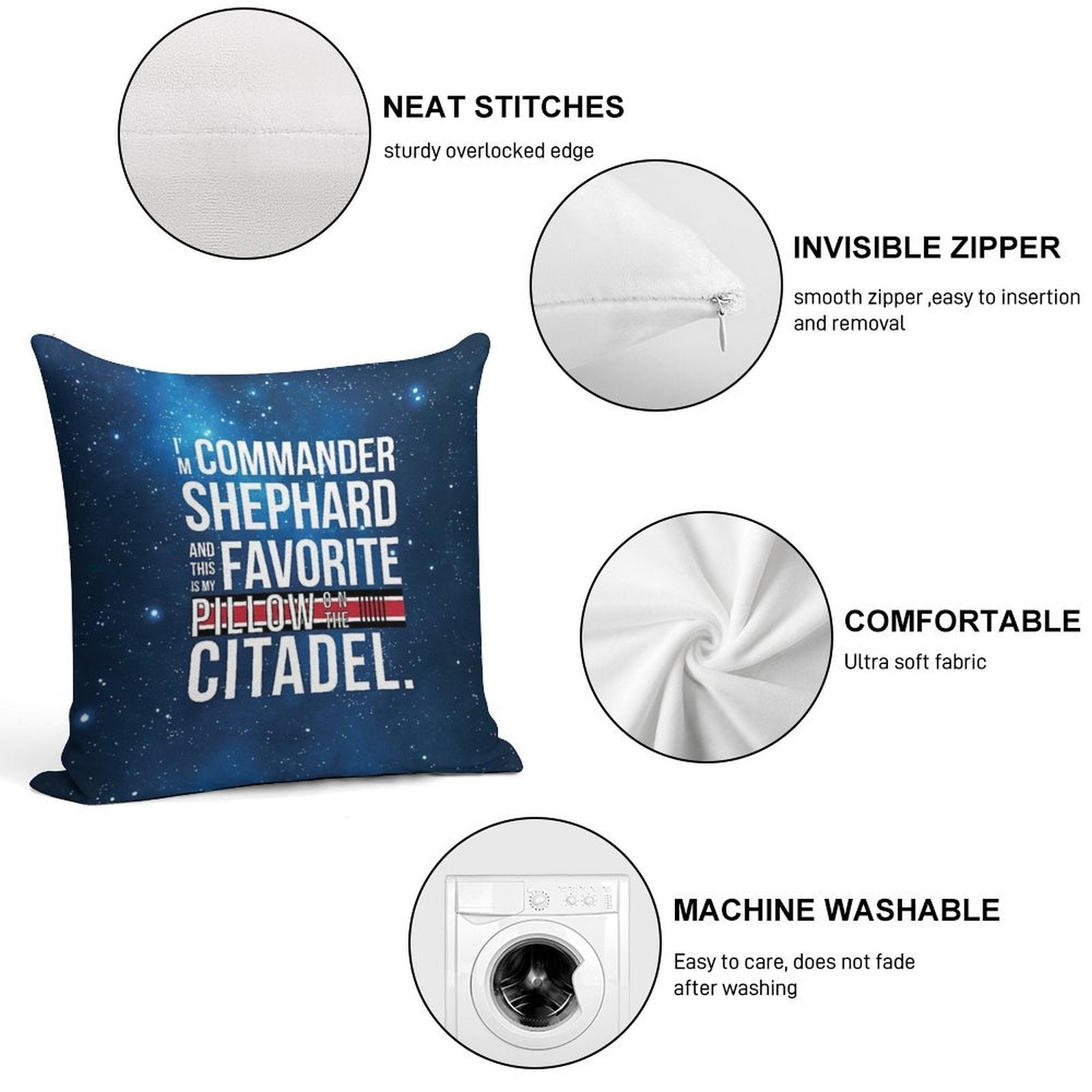 Favorite on The Citadel Soft Style Accent Throw Pillow