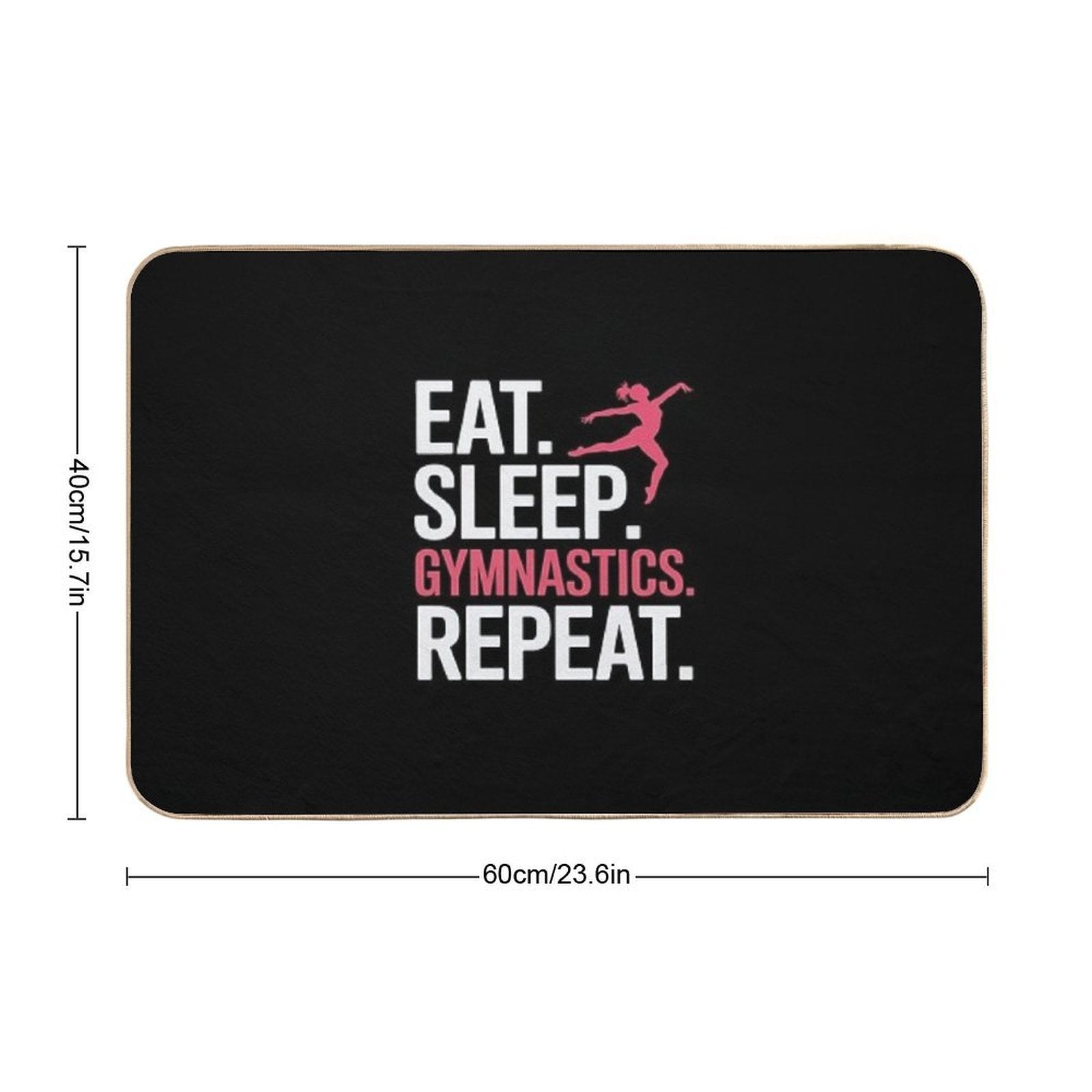 Eat Sleep Gymnastics Repeat  High-Traffic Bath Mat