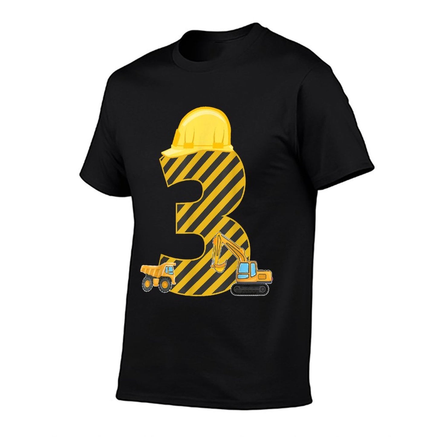 Three 3yr 3rd Birthday Construction Outfit Boy 3 Years Old Relaxed-fit T-Shirt