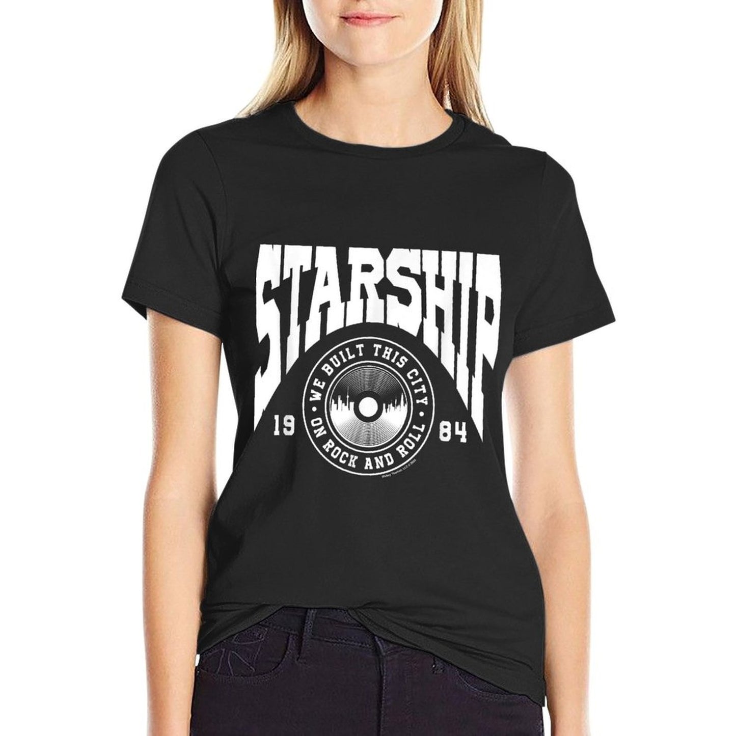 Starship We Built This City On Rock And Roll 1984 Logo Versatile T-Shirt