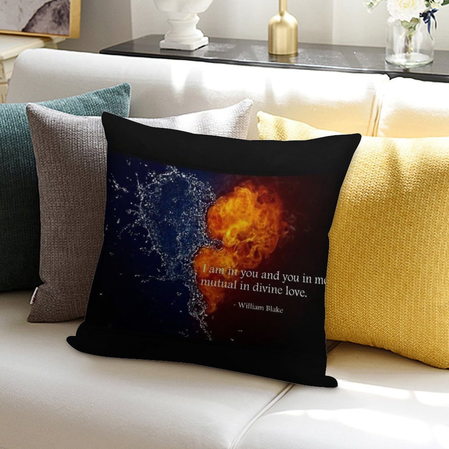 Twin Flames for Life Soft Multiple Sizes Throw Pillow
