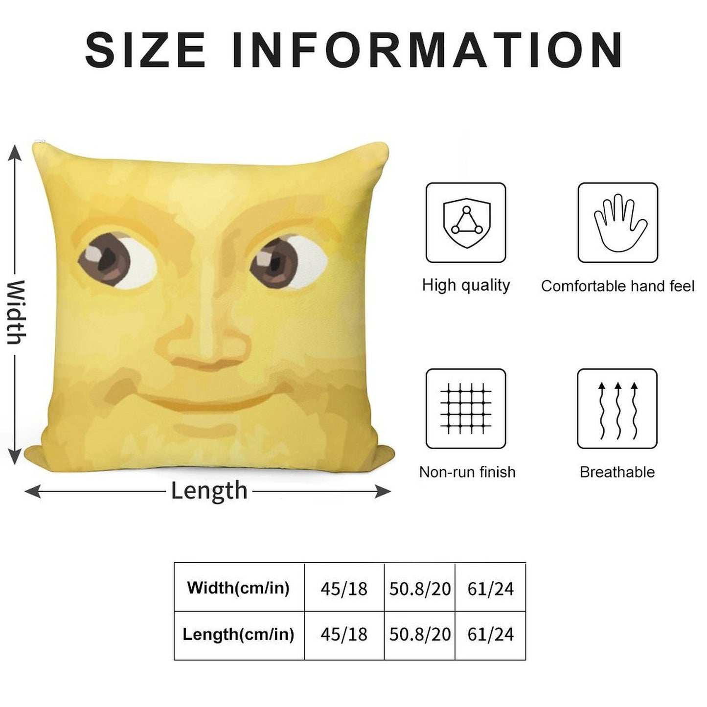 Yellow Moon Soft Bedroom Essential Throw Pillow